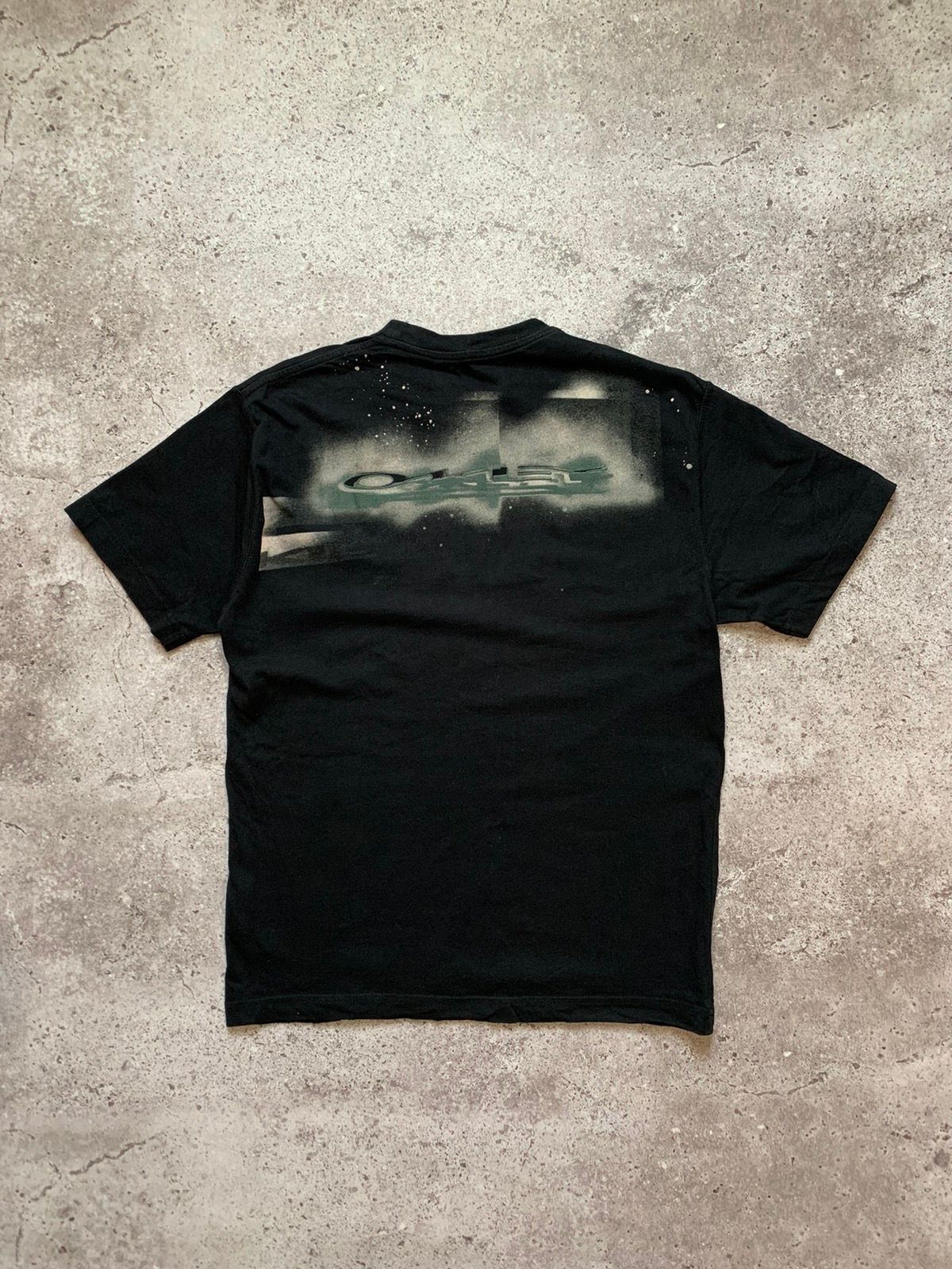 Pre-owned Oakley X Vintage Oakley Software Graphic Tee In Black