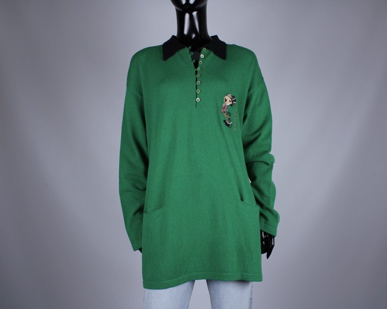 Designer × Iceberg × Vintage Women's ICEBERG Joker Vintage Wool Sweater Size L / US 10 / IT 46 - 2 Thumbnail