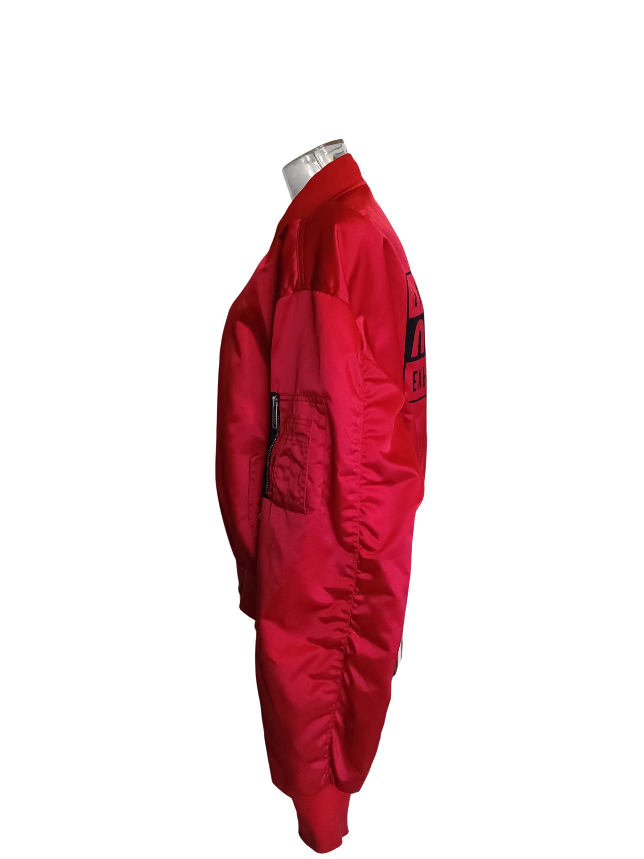Ben Taverniti Unravel Project Explicit Content Red Bomber Jacket Size US M / EU 48-50 / 2 - 18 Thumbnail