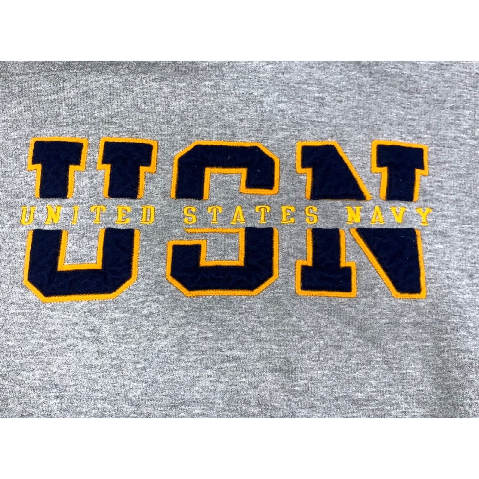 Champion Champion Hoodie Mens M Gray USN Navy United States Navy College Sports USA Pullover Heavyweight Hooded Drawstring 10932 Size US M / EU 48-50 / 2 - 4 Thumbnail