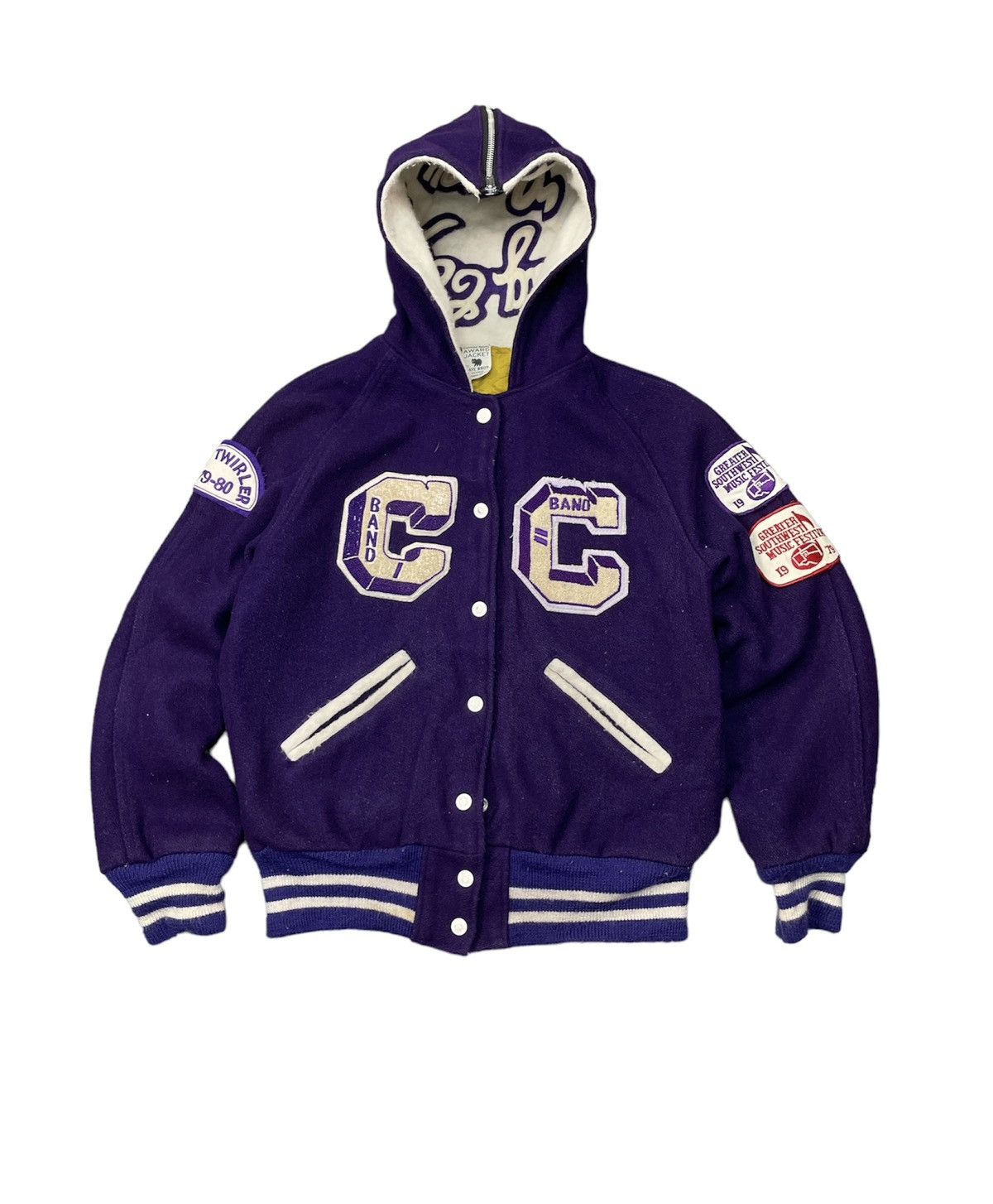 image of Oldvarsitystadium x Varsity Jacket Vintage 70's Greater South West Music Festival Varsity Jacket in