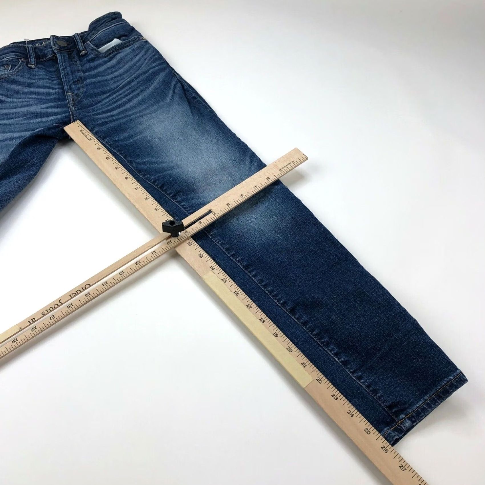 American Eagle Outfitters VINTAGE American Eagle Outfitters Athletic Skinny Jeans 26x28 25W 27L Mens Blue 27in Inseam Stretch Regular Denim Zip Men Size US 26 / EU 42 - 3 Thumbnail