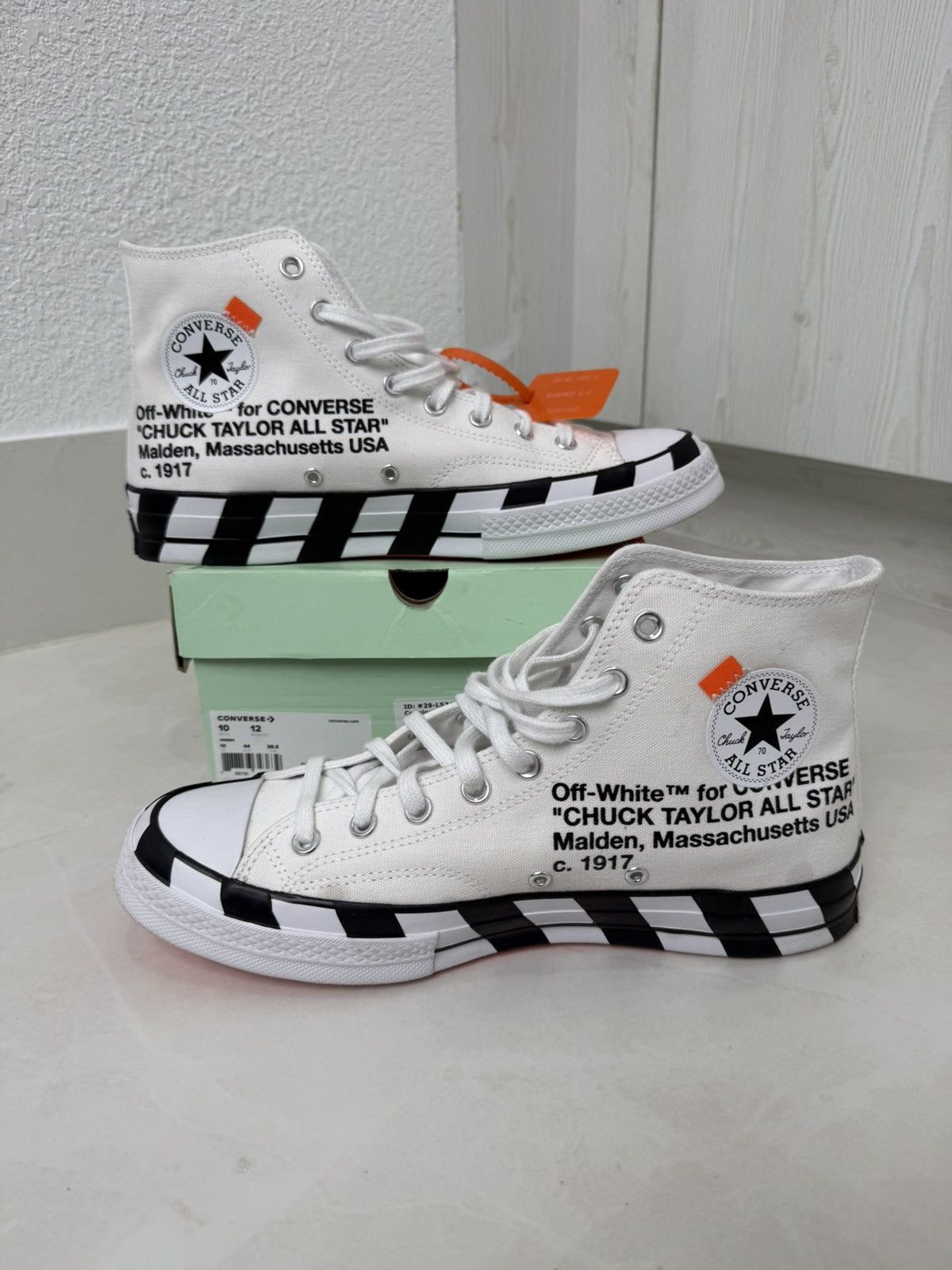 Converse × Off-White Converse Chuck Taylor All Star 70 Hi Off-White Size: US M 10 Size US 10 / EU 43 - 3 Thumbnail