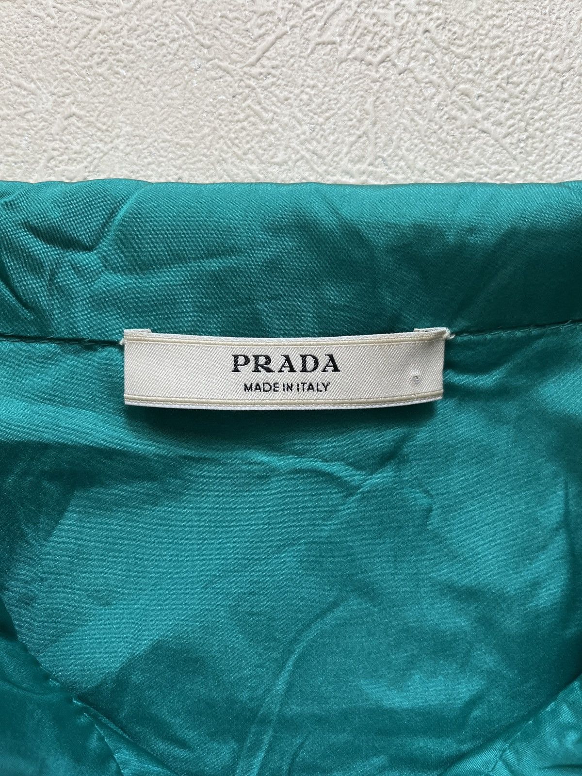 Prada Prada Emerald Green Silk Jacket Size S / US 4 / IT 40 - 6 Thumbnail