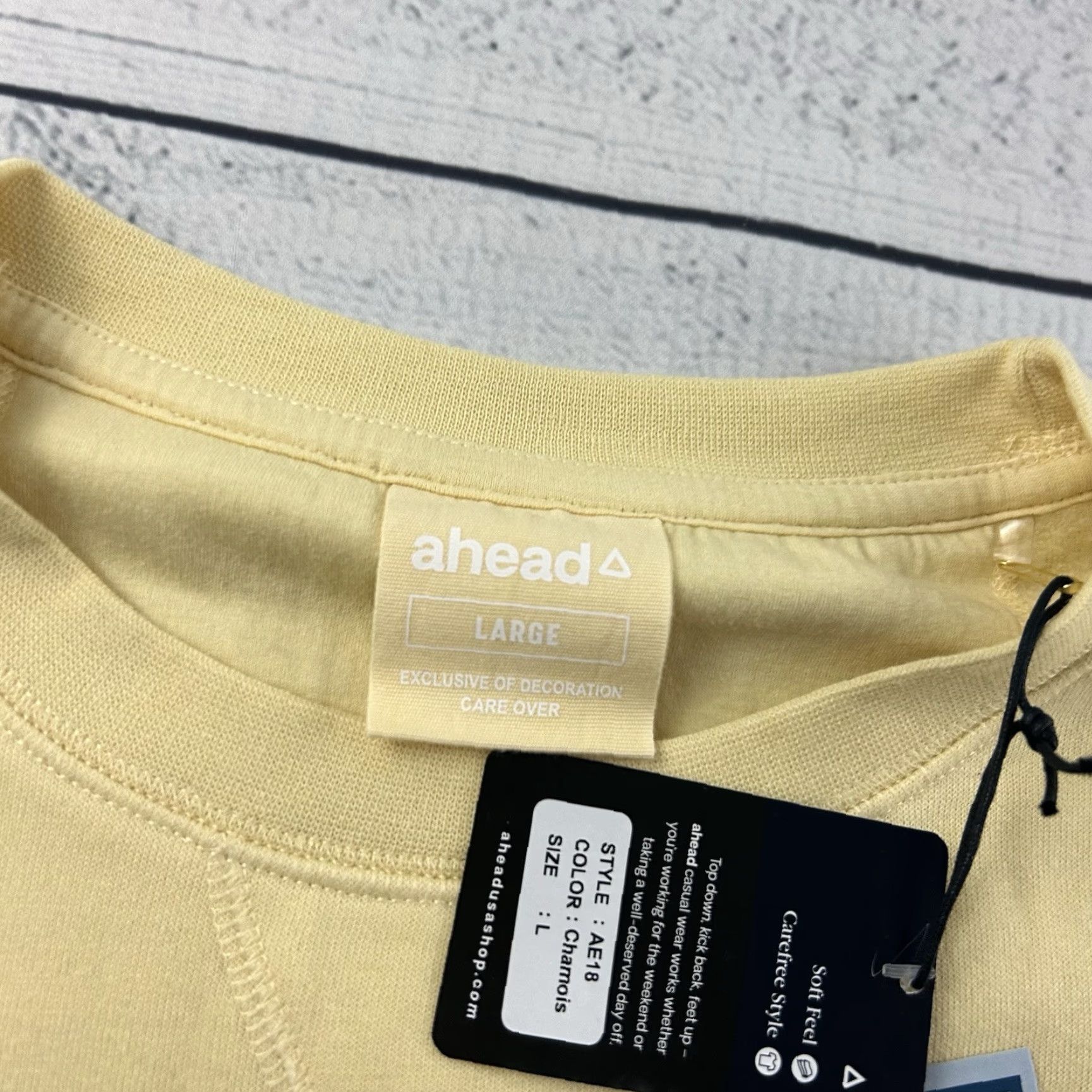 Vintage AHEAD Sweatshirt Los Angeles Country Club LACC Men Large Chamois Yellow Vintage Mens Pullover Shirt Size US L / EU 52-54 / 3 - 2 Thumbnail