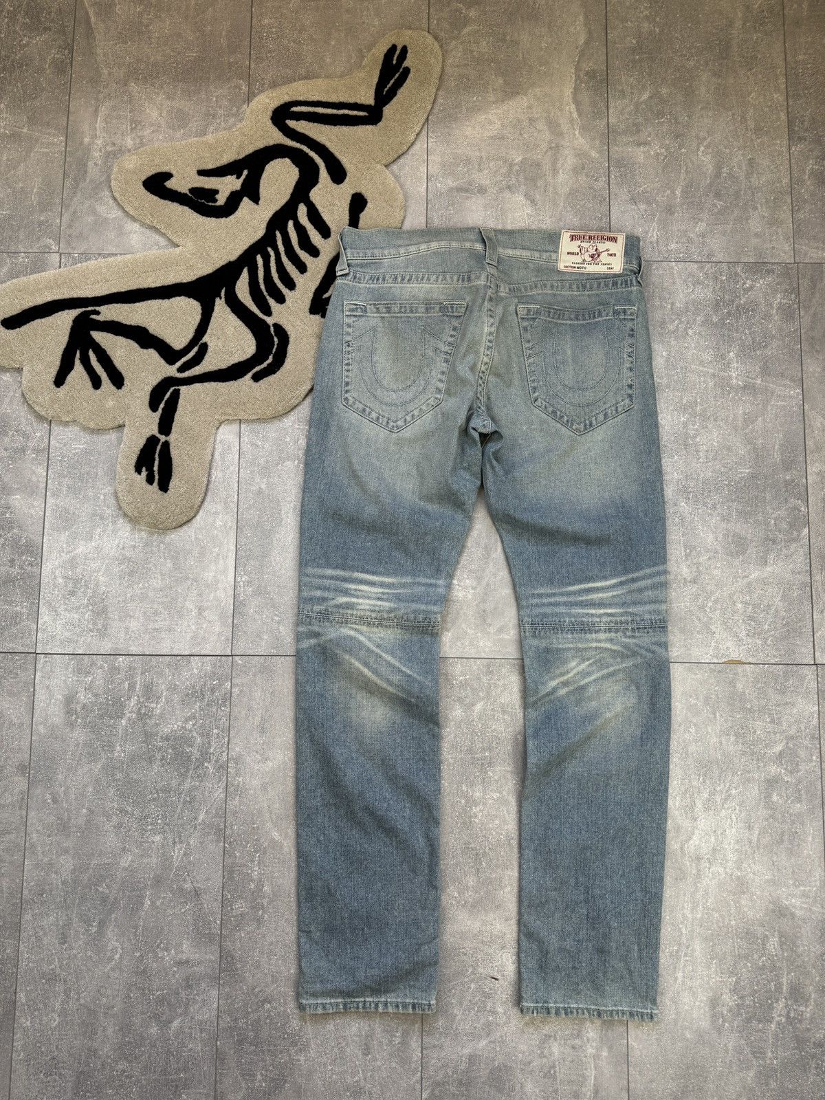 Japanese Brand × True Religion Mens True Religion SKINNY MOTO NATURAL SN jeans denim y2k Size US 33 - 22 Thumbnail
