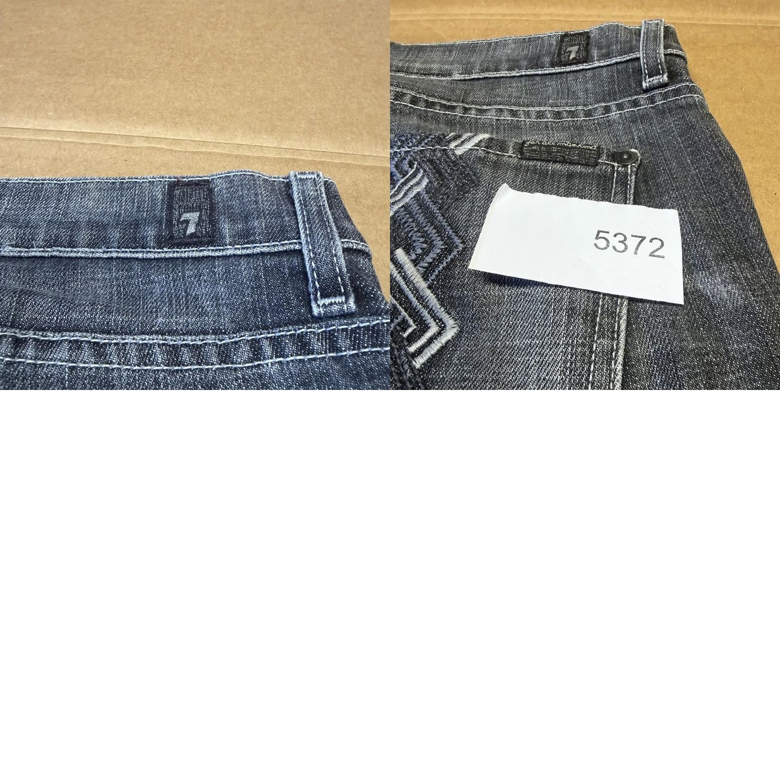 7 For All Mankind 7 For All Mankind Jeans Mens 32x29 Gray Medium Wash Straight Fit Stretch Denim Size US 32 / EU 48 - 10 Thumbnail