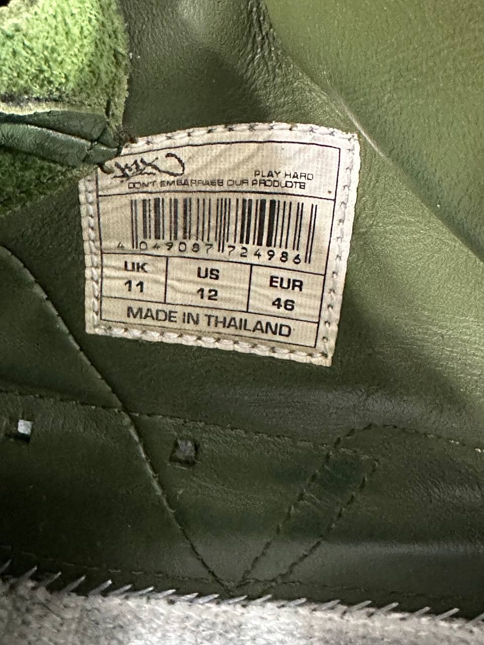 Patrick Mohr K1X x Patrick Mohr Mk6 Army Green High Leather Sneakers Size US 12 / EU 45 - 8 Thumbnail