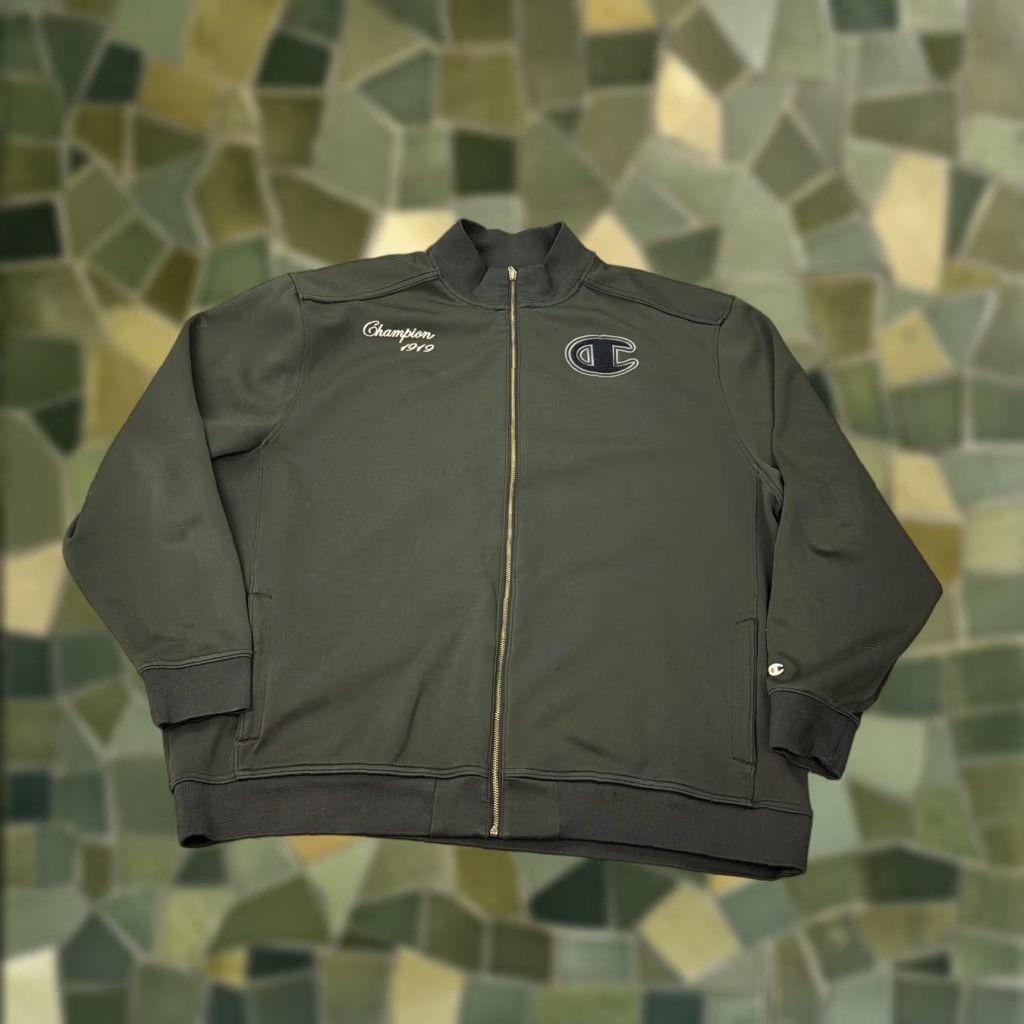 Champion Champion Jacket Mens 2XL Green Full Zip Track 1919 Logo Athletic Casual Sports Size US XXL / EU 58 / 5 - 1 Thumbnail