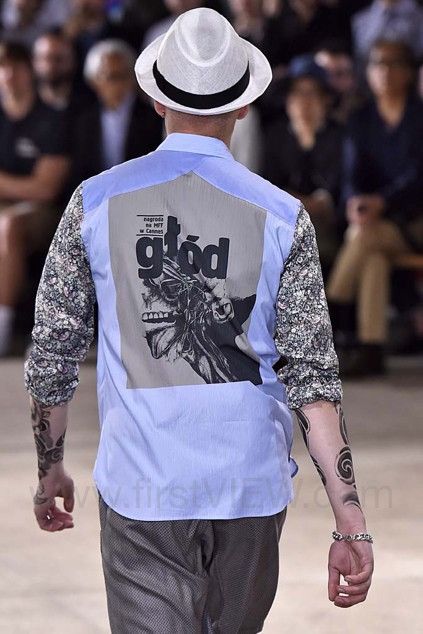 image of Junya Watanabe X Bronislaw Zelek S/s'17 Anatomy Gtod Shirt, Men's (Size Small)