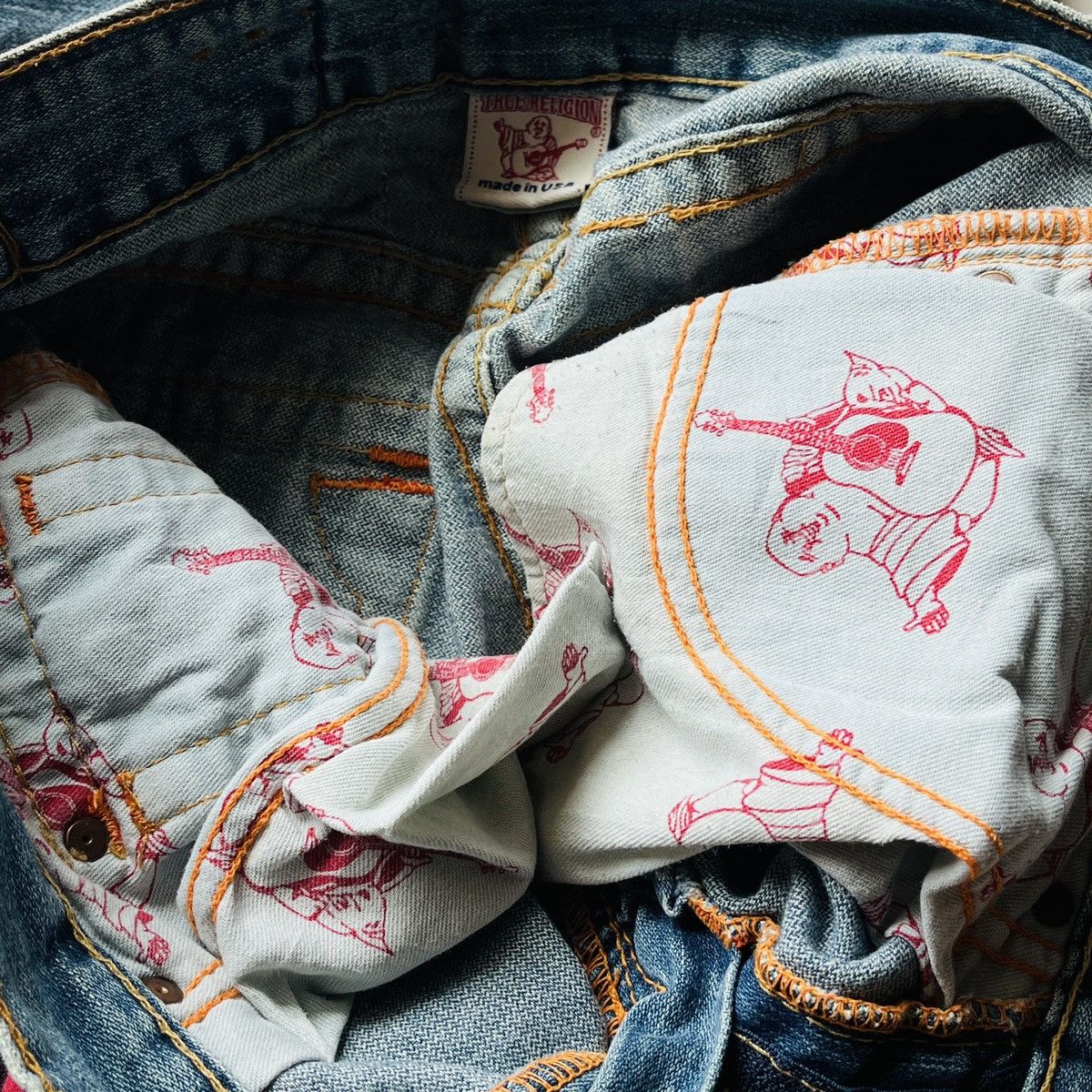 Seditionaries Flared TRUE RELIGION Distressed Patches Sashiko Jeans Size US 28 / EU 44 - 19 Thumbnail
