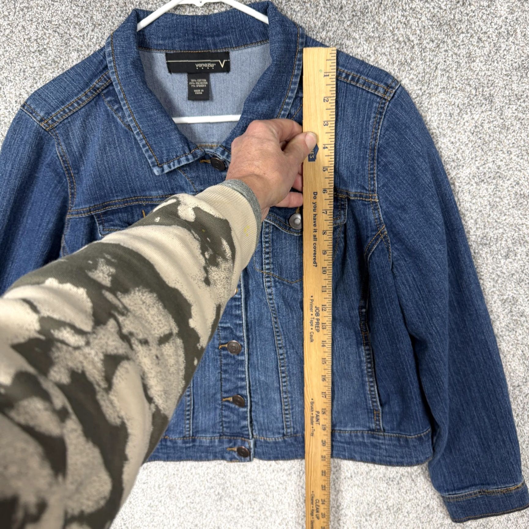 Denime VTG Venezia Trucker Jacket Womens 16 Plus Size Blue Denim Classic Normcore VTG Venezia Trucker Jacket Womens 16 Plus Size Blue Denim Classic Normcore Size XXL / US 16-18 / IT 52-54 - 2 Thumbnail