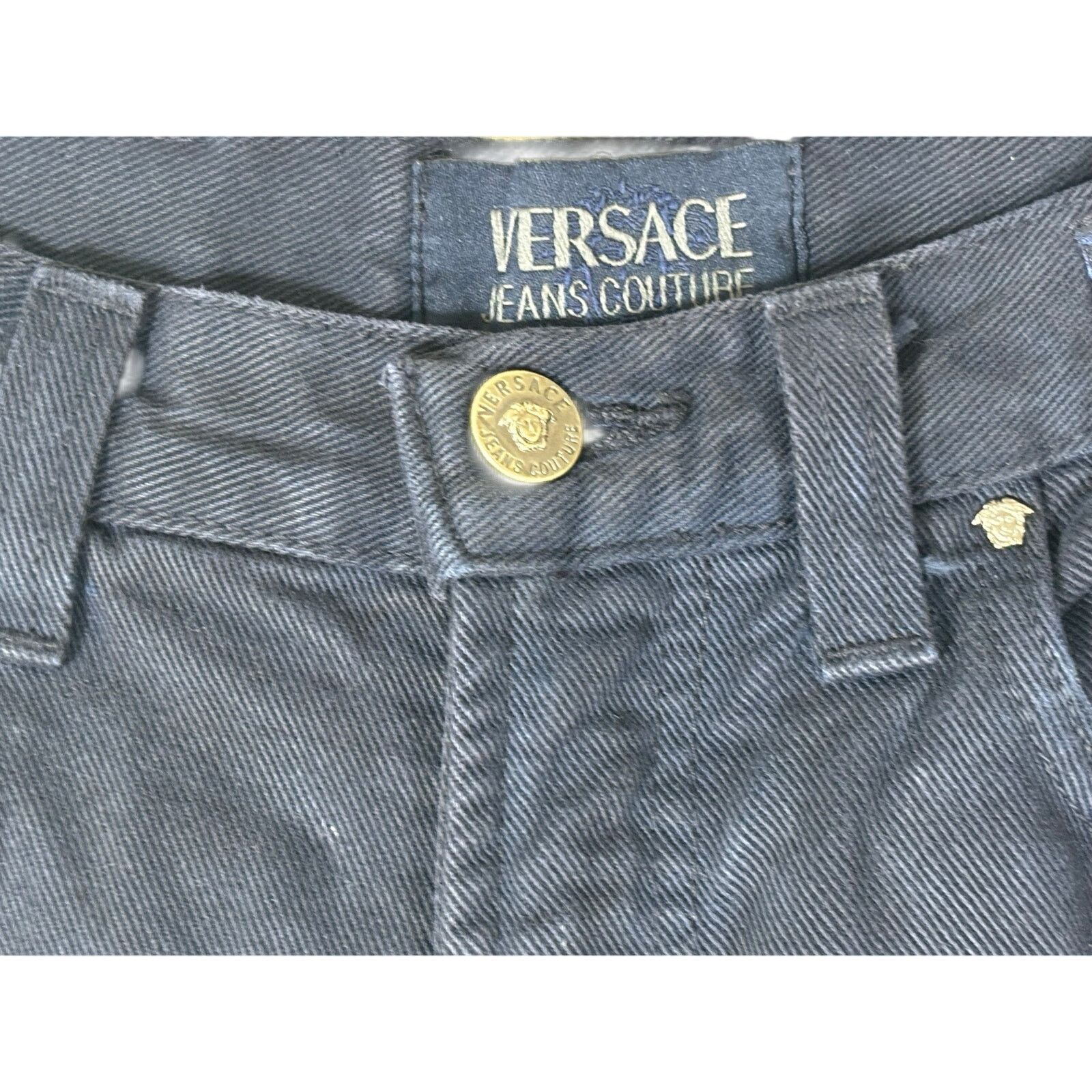 Versace Jeans Couture VERSACE Jeans Couture Women's Straight-Leg Jeans 28x27 Blue Size 28" / US 6 / IT 42 - 11 Thumbnail