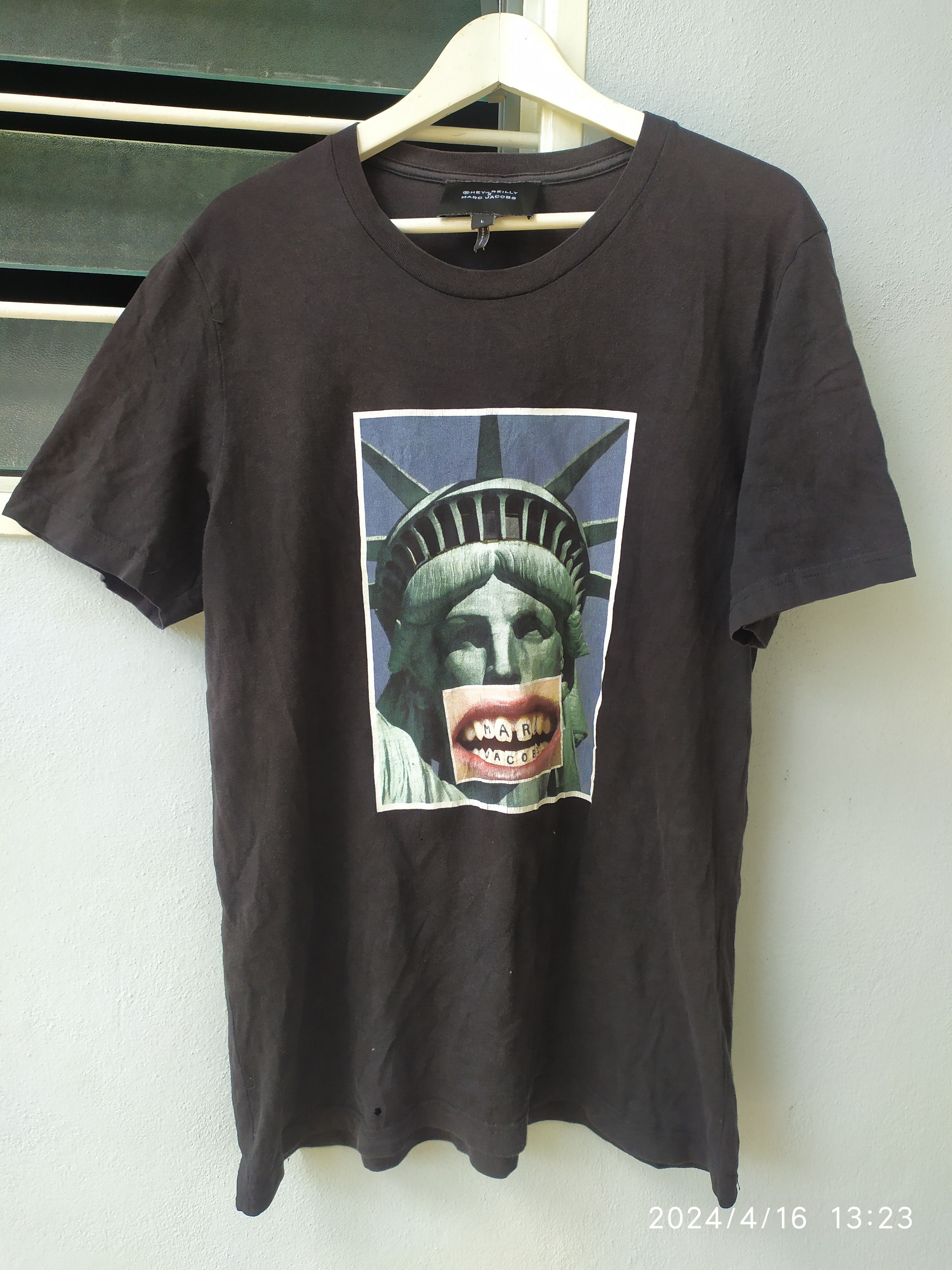 MARC JACOBS◆@HEY-REILLY/Tシャツ/M/コットン/BLK/M4007842 18 Marc Jacobs Vintage Marc Jacobs X Hey Reilly Shirt | Grailed