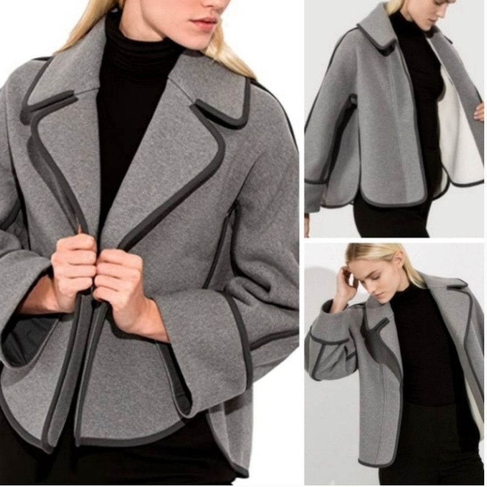 Kit and Ace Kit & Ace Lululemon Gray Black Concordia Wrap Jacket Cotton Size M / US 6-8 / IT 42-44 - 1 Thumbnail