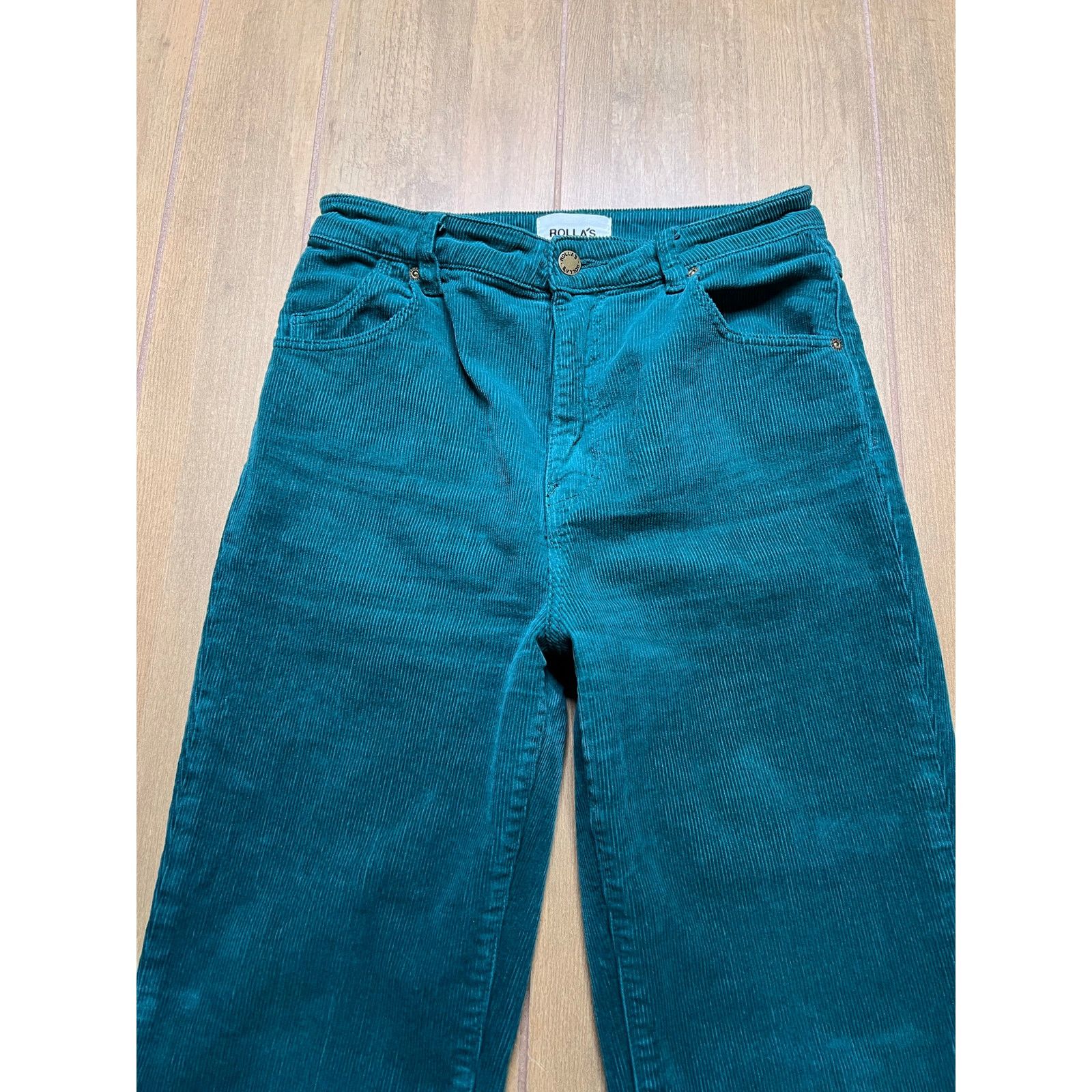 Rolla's Rolla’s Dusters Bootcut Corduroy Pants Teal Green High Rise Size 28" / US 6 / IT 42 - 3 Thumbnail