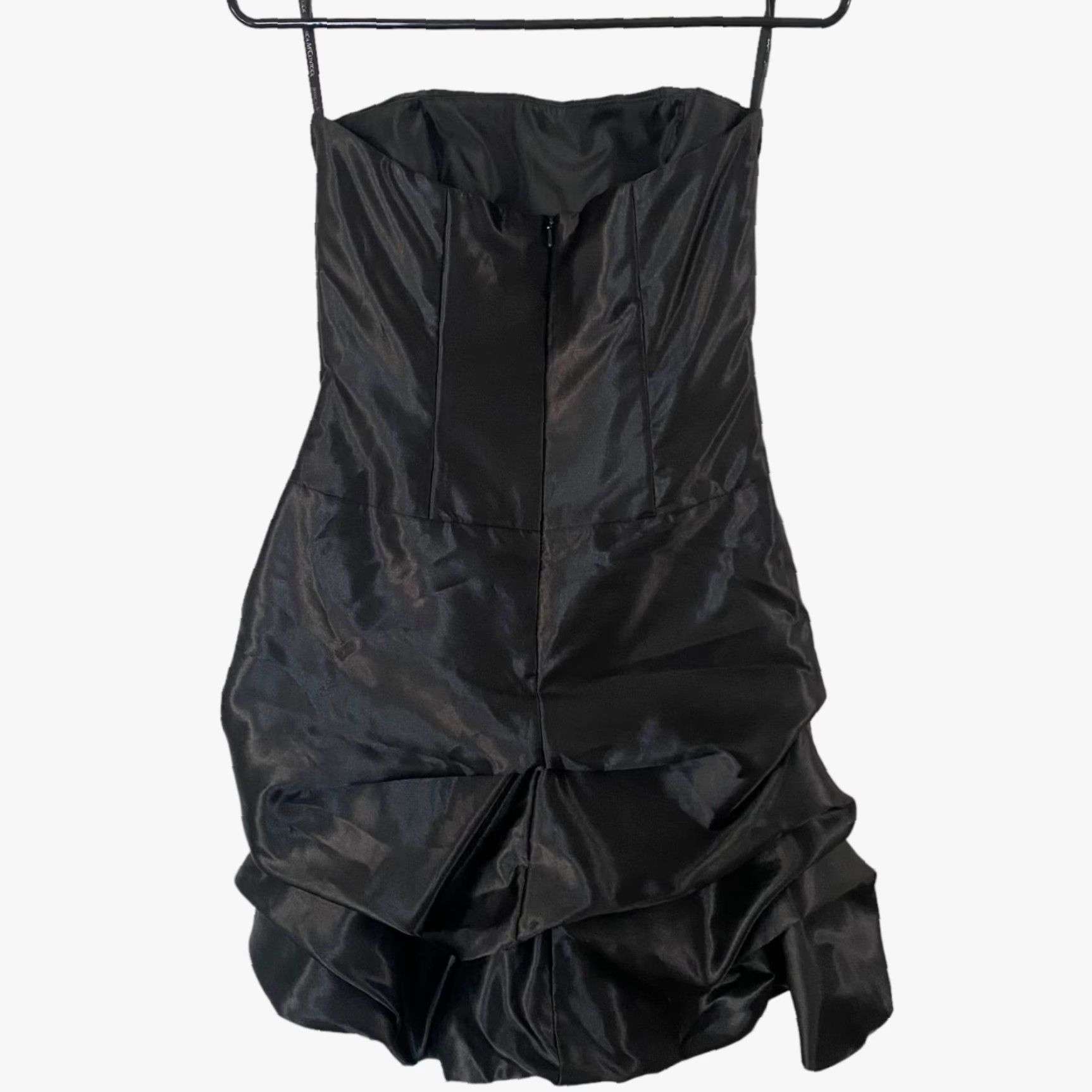 Jessica McClintock VINTAGE Jessica McClintock Gunne Sax Satin Formal Strapless Dress Black Size 5 Size S / US 4 / IT 40 - 3 Thumbnail