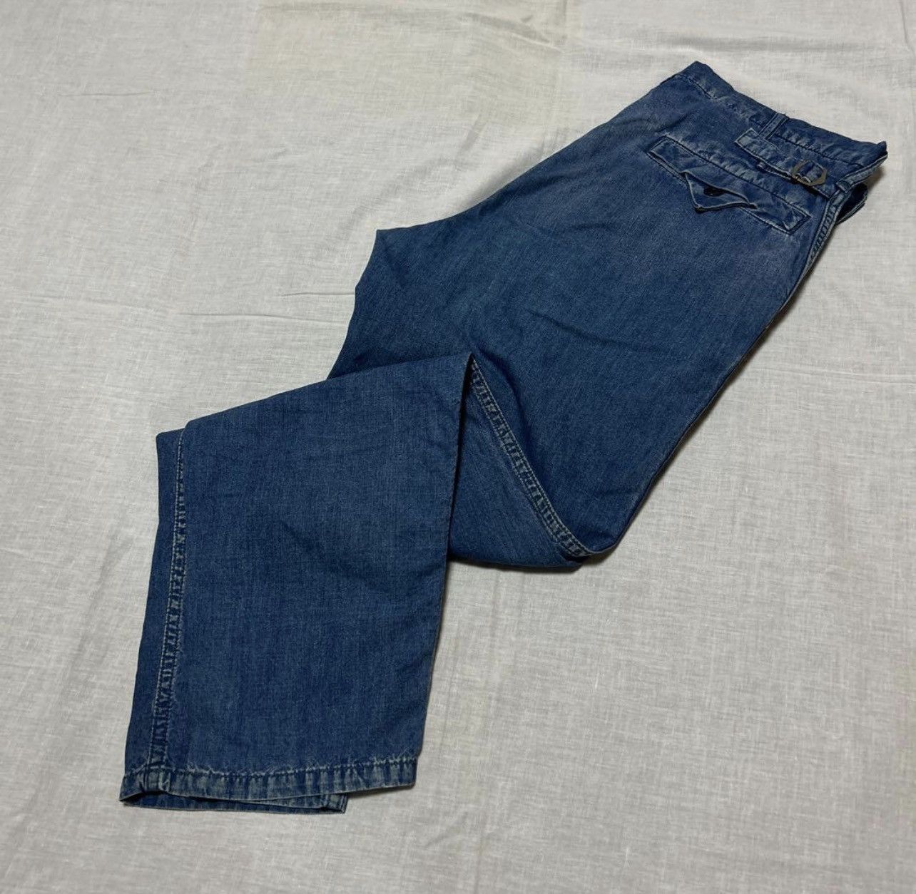 Yohji Yamamoto yohji yamamoto pour homme denim pants bottom sample Size US 43 - 1 Thumbnail