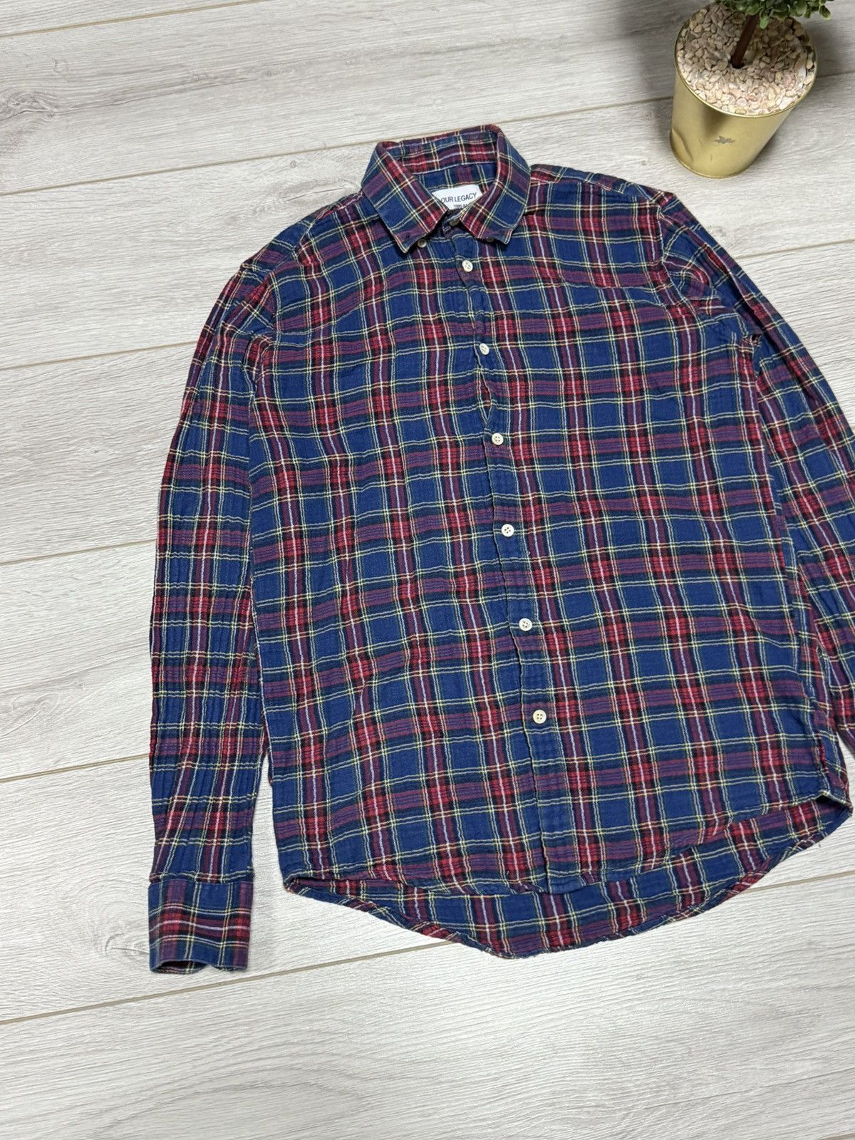Our Legacy Our Legacy check shirt buttons flannel plaid Size US M / EU 48-50 / 2 - 6 Thumbnail