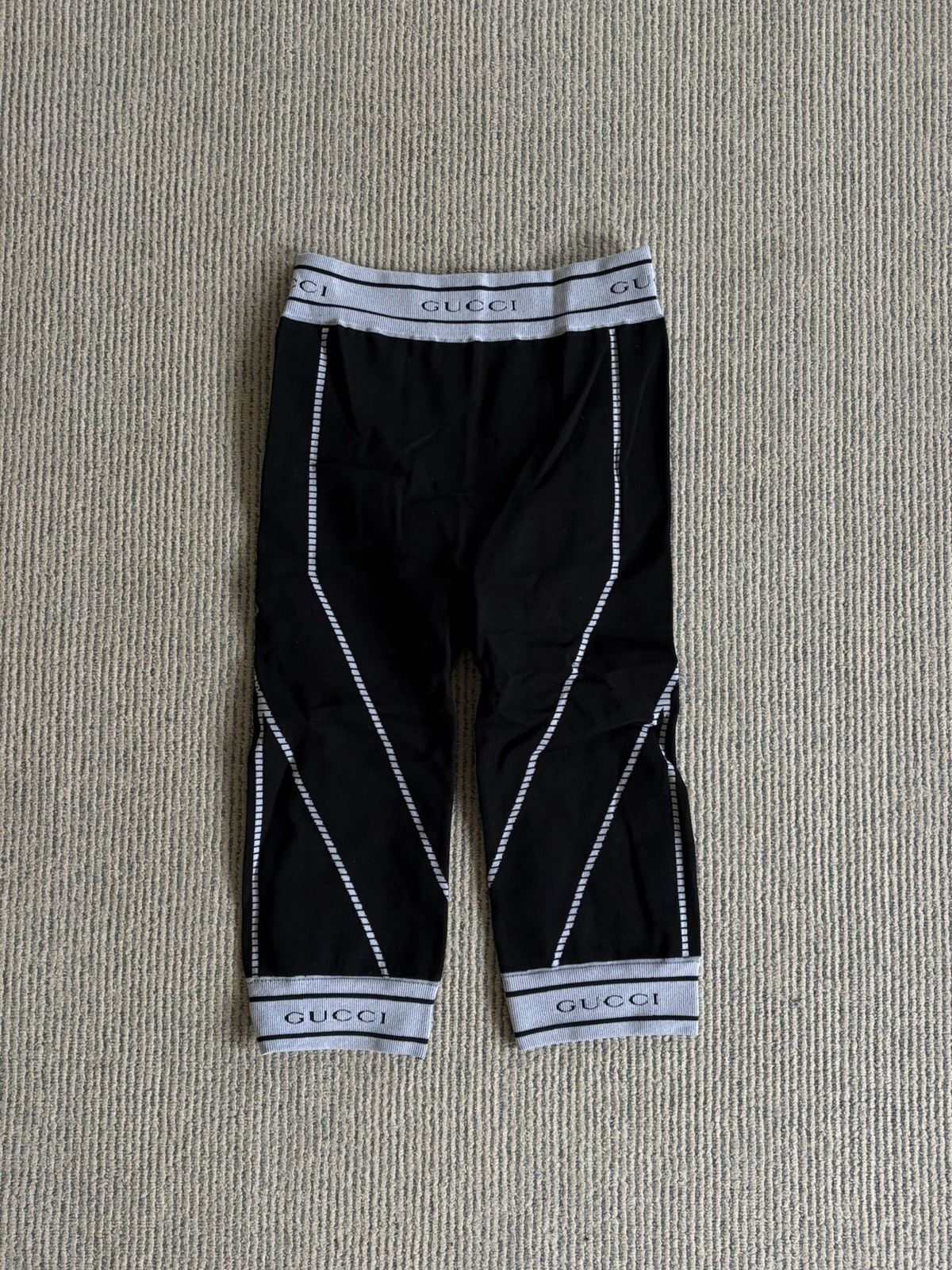 Gucci Grey Logo Tights Size US 30 / EU 46 - 1 Thumbnail