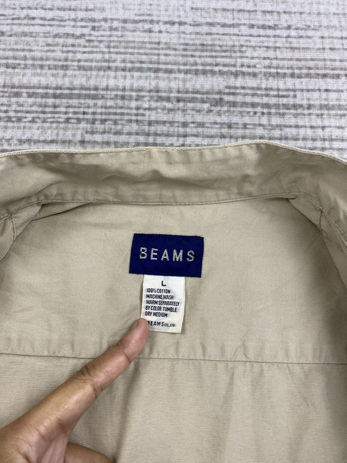 Beams Plus × Japanese Brand × Vintage Vintage Beams Japan Zipper Short Sleeve Shirt Size US M / EU 48-50 / 2 - 8 Thumbnail