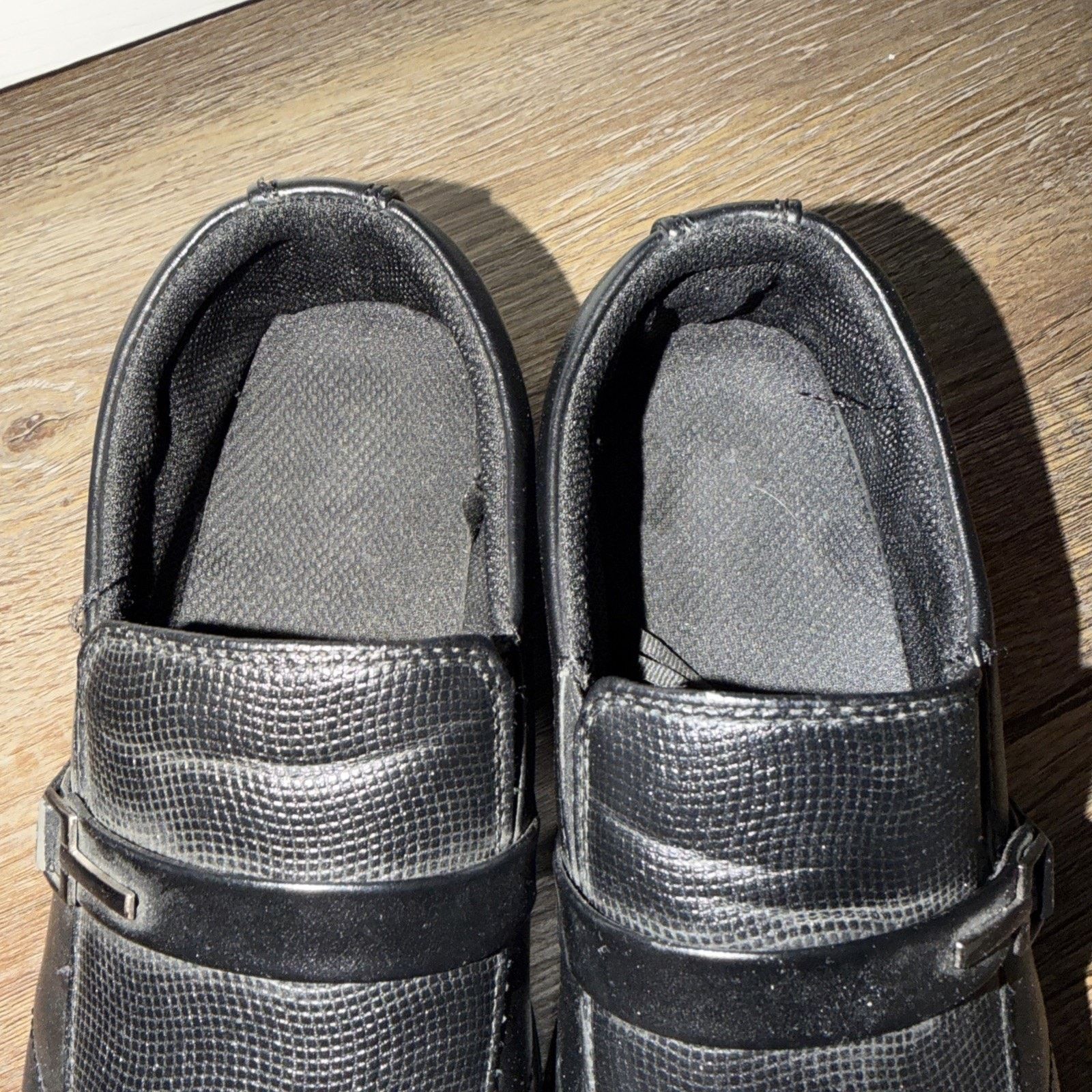 Hush Puppies Men's Black Fancy Dress Shoes Size 7M Black Leather Buckle Size US 7 / EU 40 - 5 Thumbnail