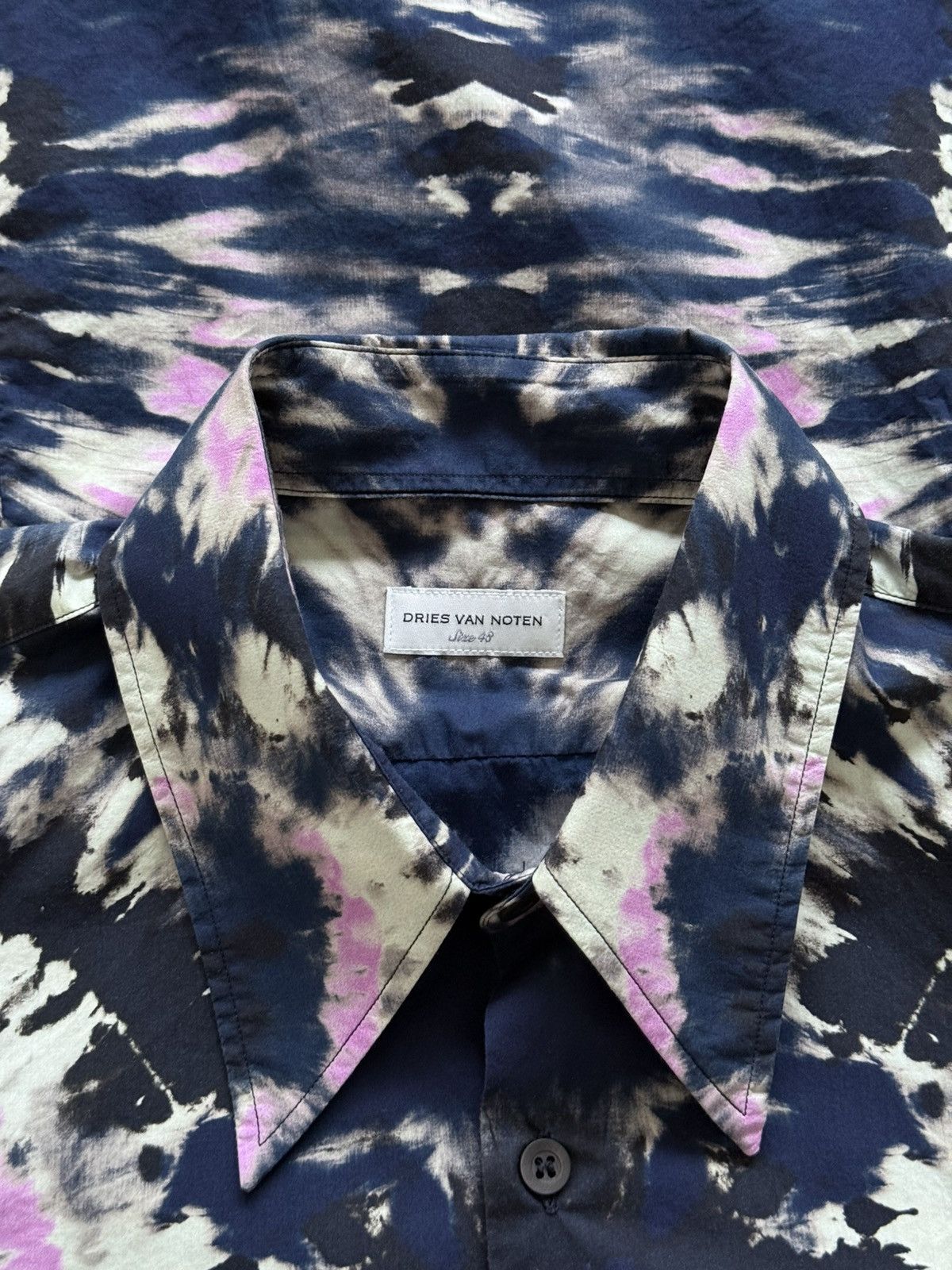 Dries Van Noten Dries Van Noten Tie Dye Button Up Shirt Size US M / EU 48-50 / 2 - 3 Thumbnail