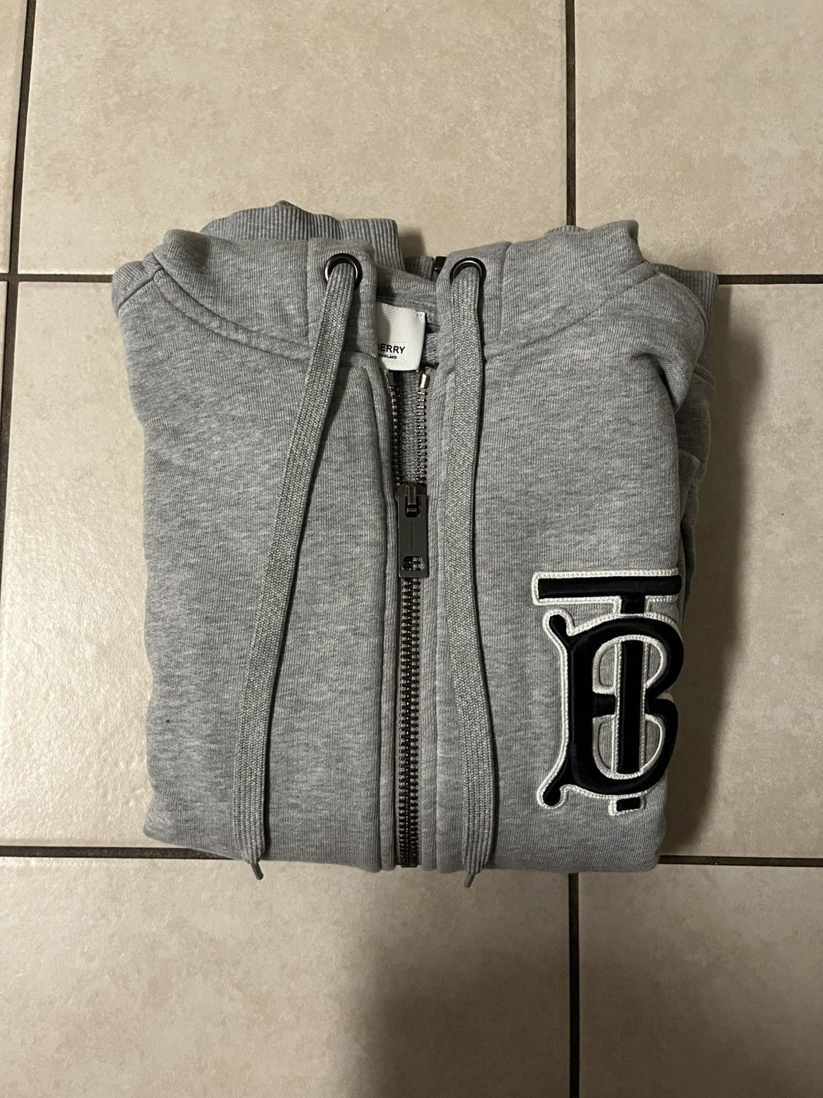 Burberry “TB” Burberry Grey Zip-Up Size US S / EU 44-46 / 1 - 2 Thumbnail