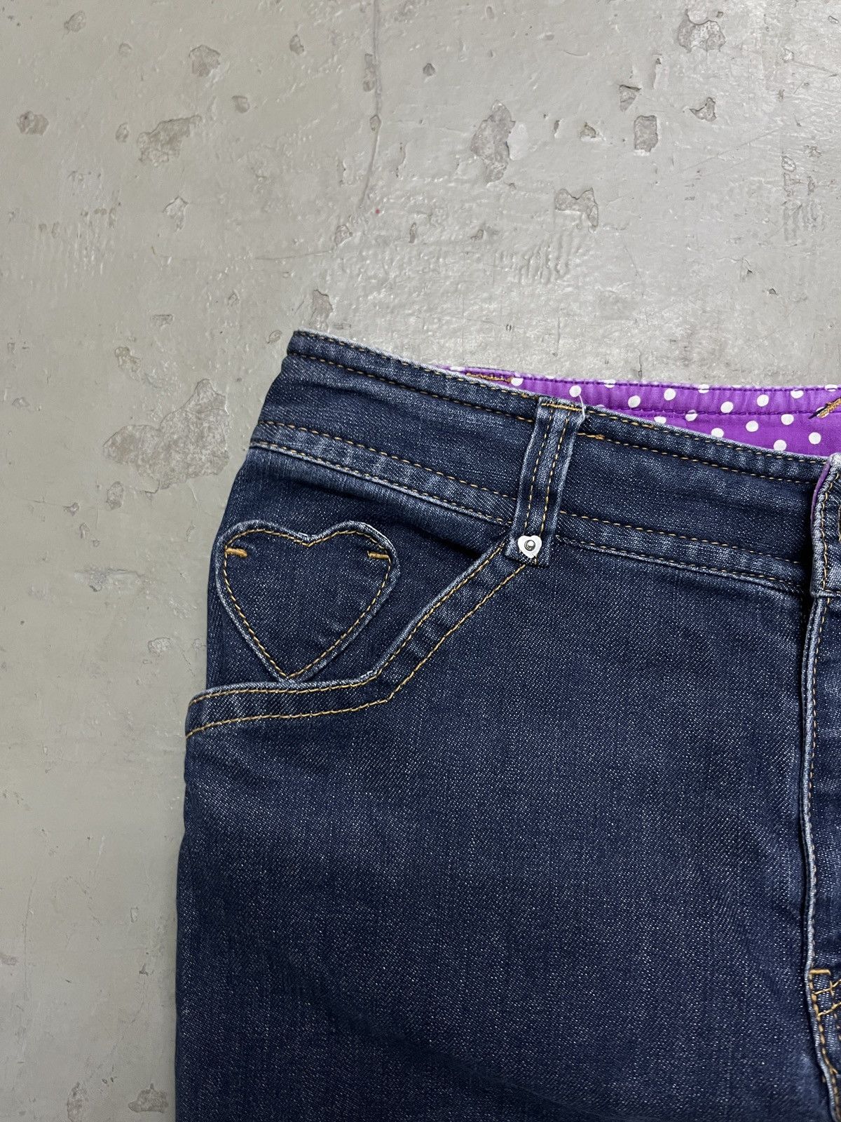 Designer Authentic Sonia Rykiel Paris Designer Heart Shaped Denim Size US 28 / EU 44 - 2 Thumbnail