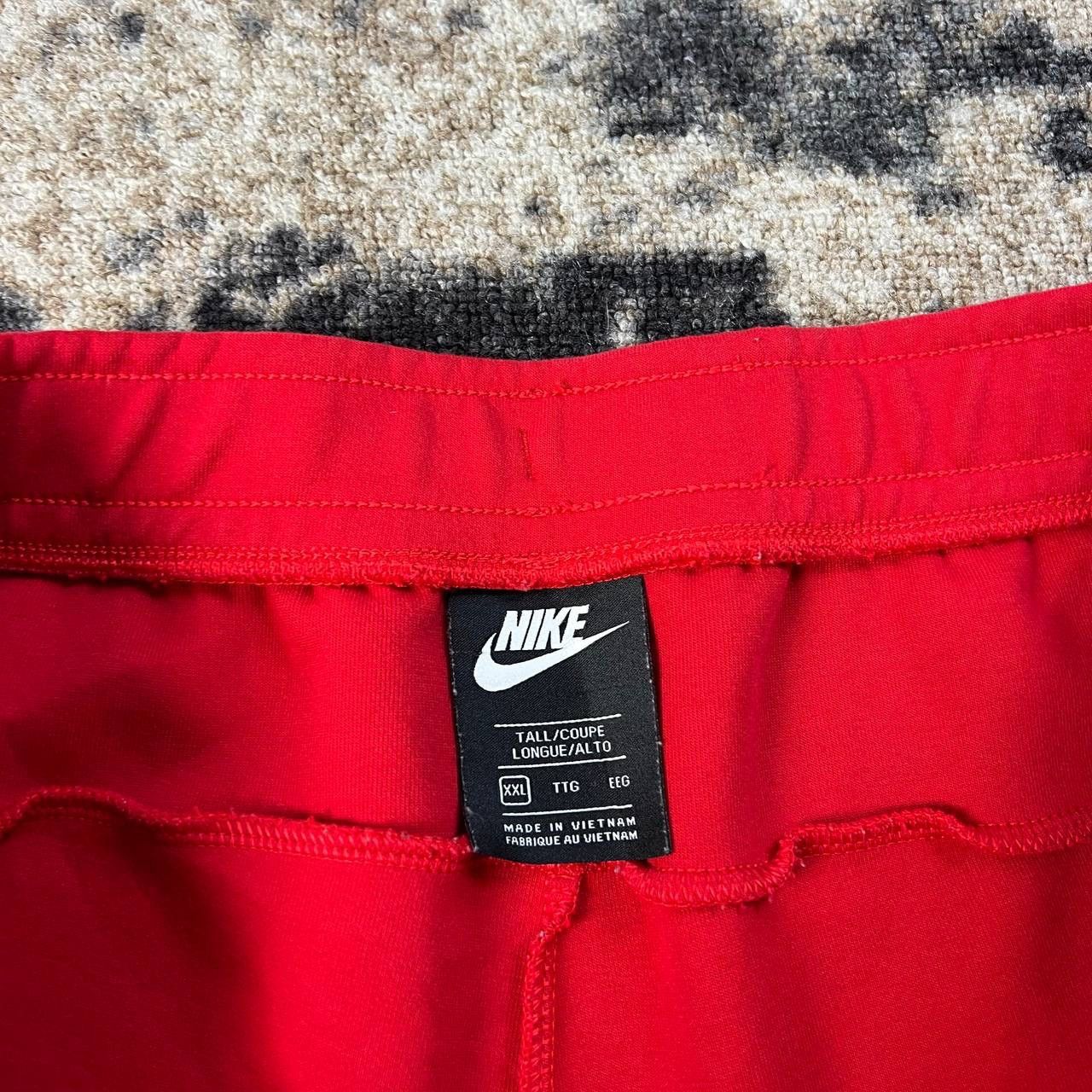 Nike Nike Tech Fleece Mini Logo Red Drill Sweatpants Size US 38 / EU 54 - 6 Thumbnail