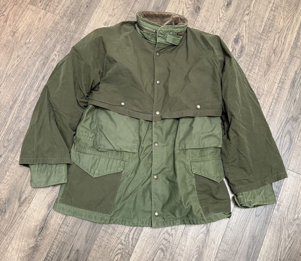 Needles Needles Quilted Down Shawl Collar Zip Up Jacket