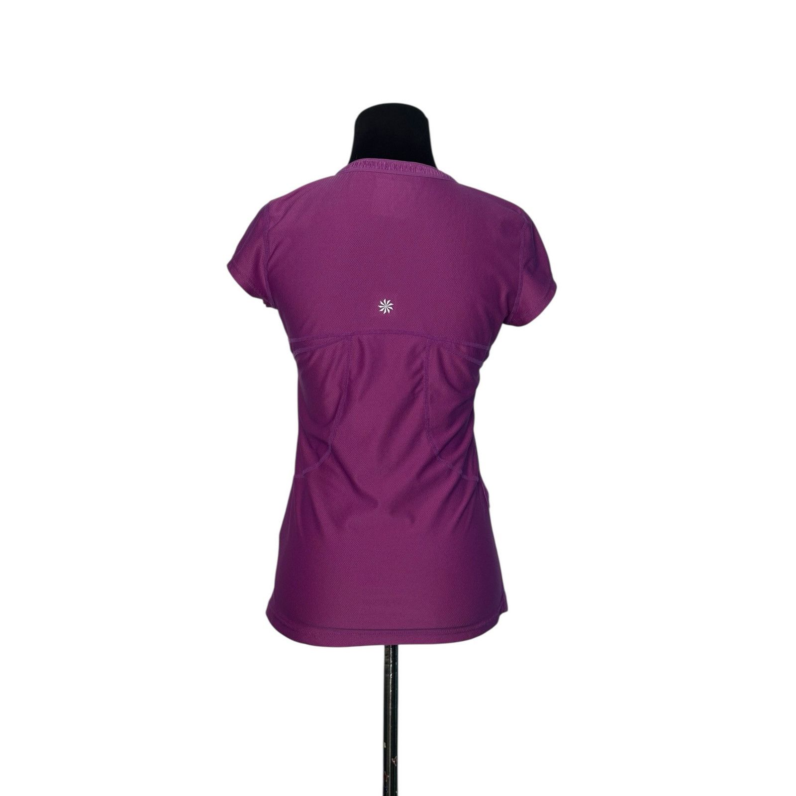 Athleta Athleta pink purple short sleeves fitted top size XS Size XS / US 0-2 / IT 36-38 - 12 Thumbnail