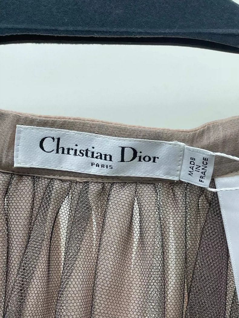 Dior Dior Nude pink bow silk skirt 2504-Nextarrow Size 42" / US 20 - 5 Thumbnail