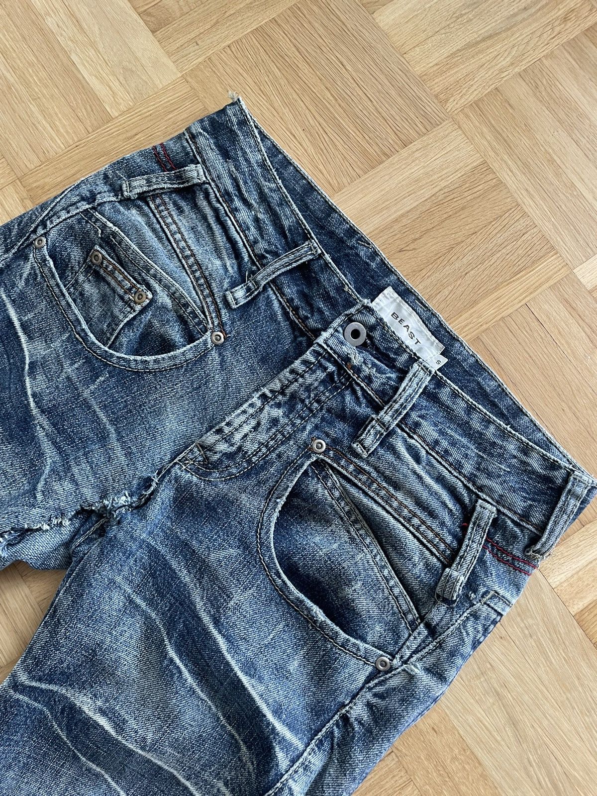 Japanese Brand Bleached double pocket denim Size US 30 / EU 46 - 3 Thumbnail