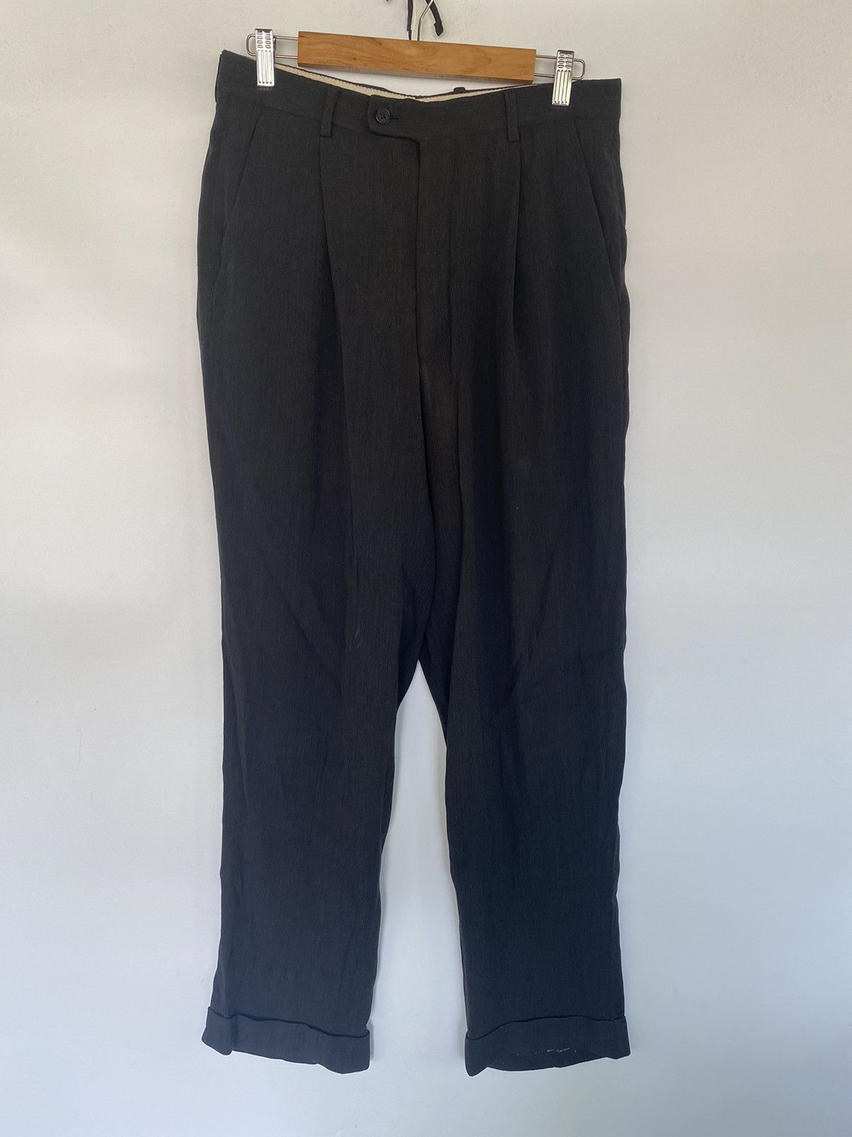 Japanese Brand × Kenzo × Vintage Vintage KENZO Casual Black Trousers Pant Size US 30 / EU 46 - 1 Thumbnail
