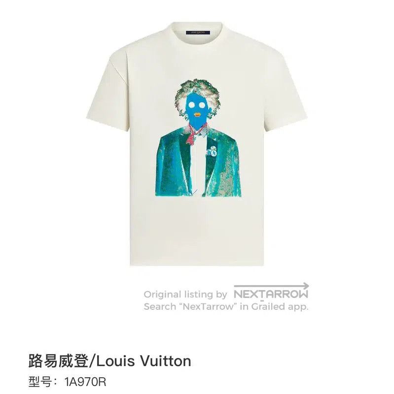Louis Vuitton Louis Vuitton White Cotton Men's T-Shirt . Size US M / EU 48-50 / 2 - 6 Thumbnail