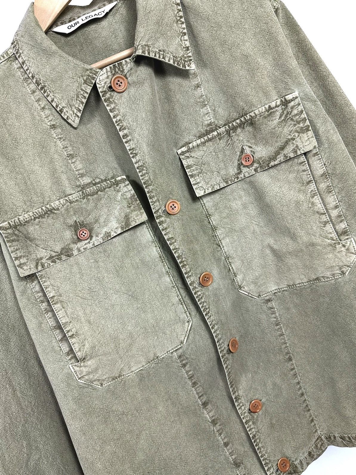 Our Legacy Our Legacy Garment Dyed Cargo Pockets Overshirt Size US XL / EU 56 / 4 - 10 Thumbnail