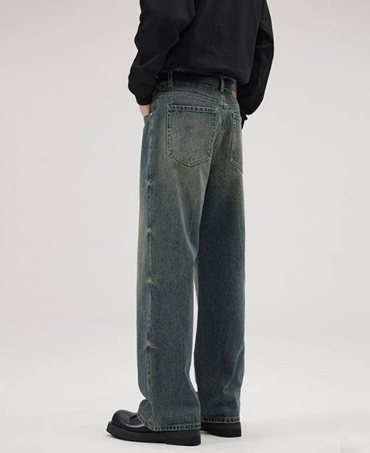 Japanese Brand × Jean American street retro lightning loose straight baggy jeans Size US 32 / EU 48 - 6 Thumbnail