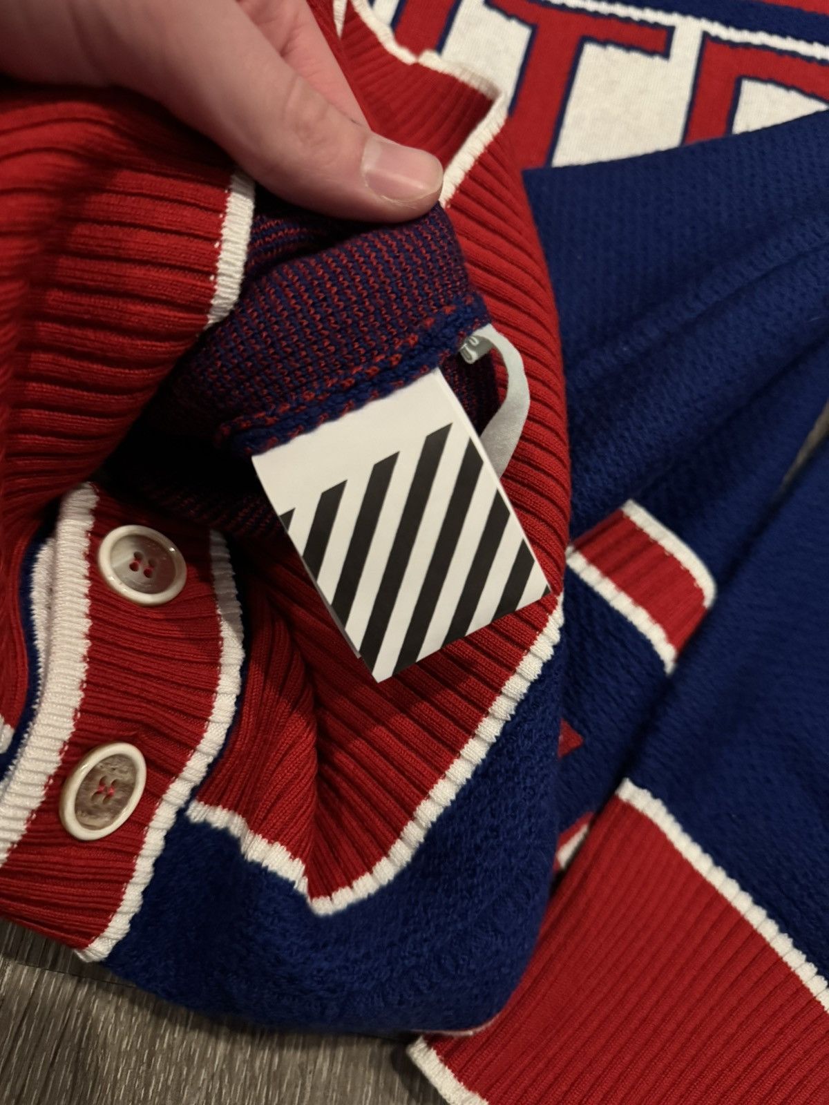 Off-White Off White Flags Cardigan Sweater Size US L / EU 52-54 / 3 - 8 Thumbnail