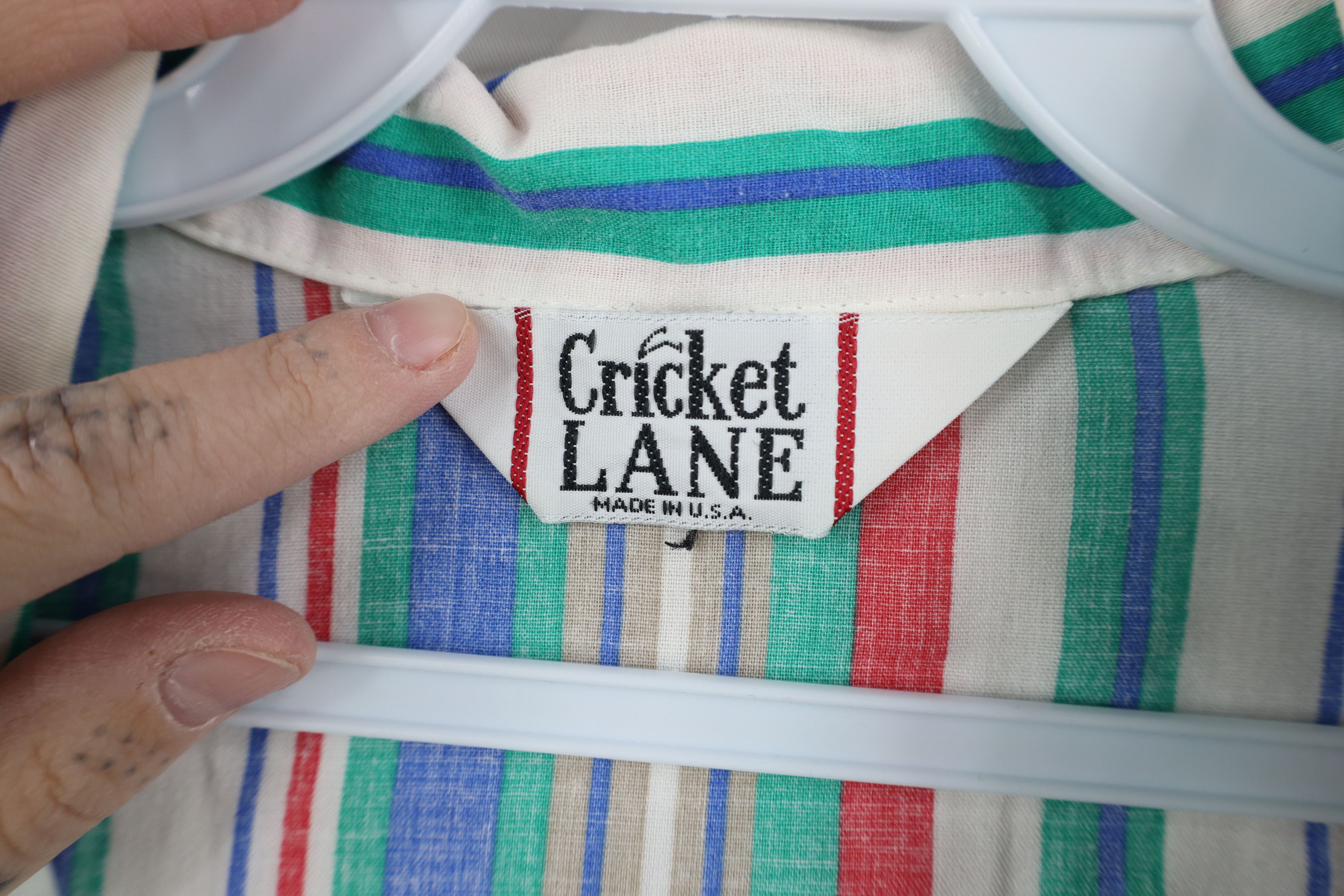 Vintage Vintage 90s Streetwear Block Camp Collar Button Shirt USA Size XL / US 12-14 / IT 48-50 - 7 Thumbnail