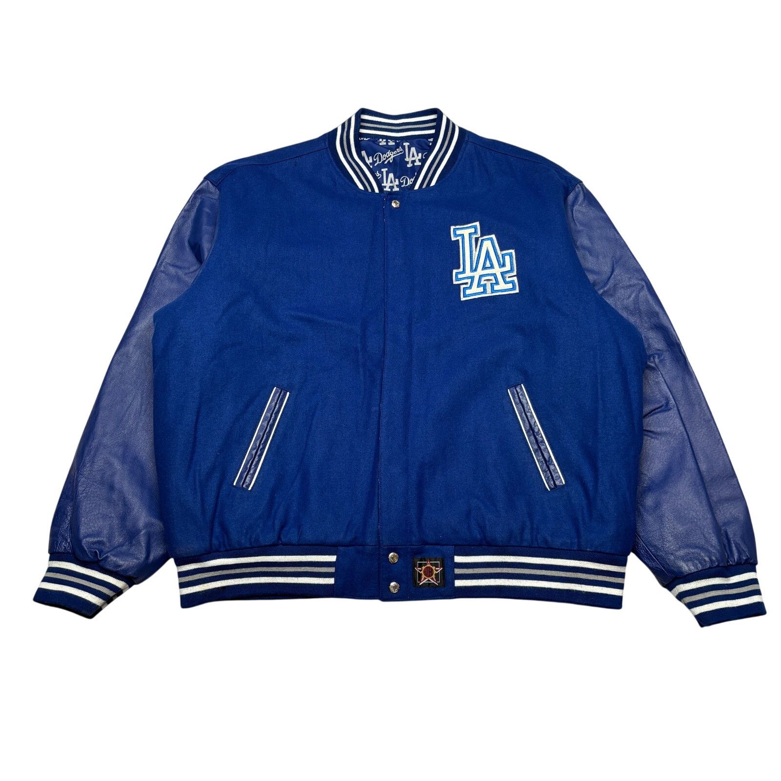 JH Design × MLB × Vintage VTG Jeff Hamilton LA Dodgers Wool Reversible Jacket Men's 4X Size US XXL / EU 58 / 5 - 1 Thumbnail