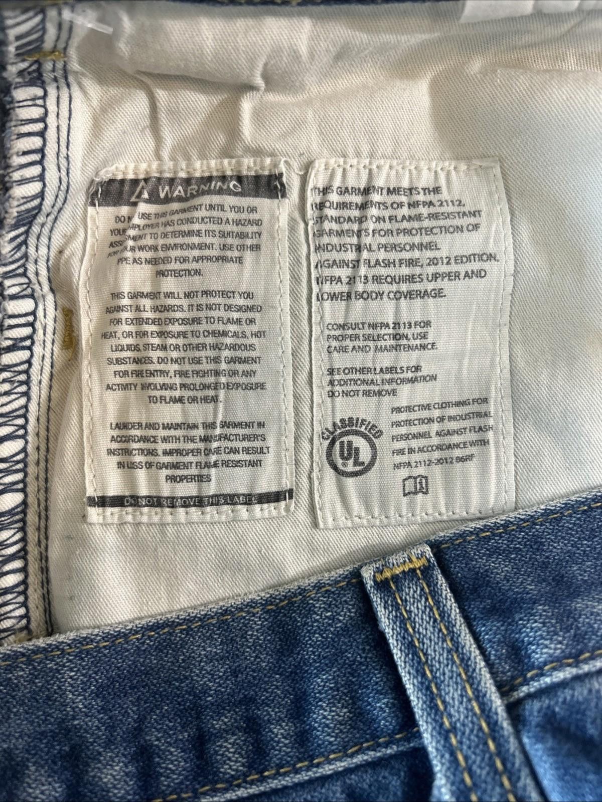 Carhartt Carhartt Flame Resistant men’s blue denim jeans 40x36 straig Size US 38 / EU 54 - 8 Thumbnail