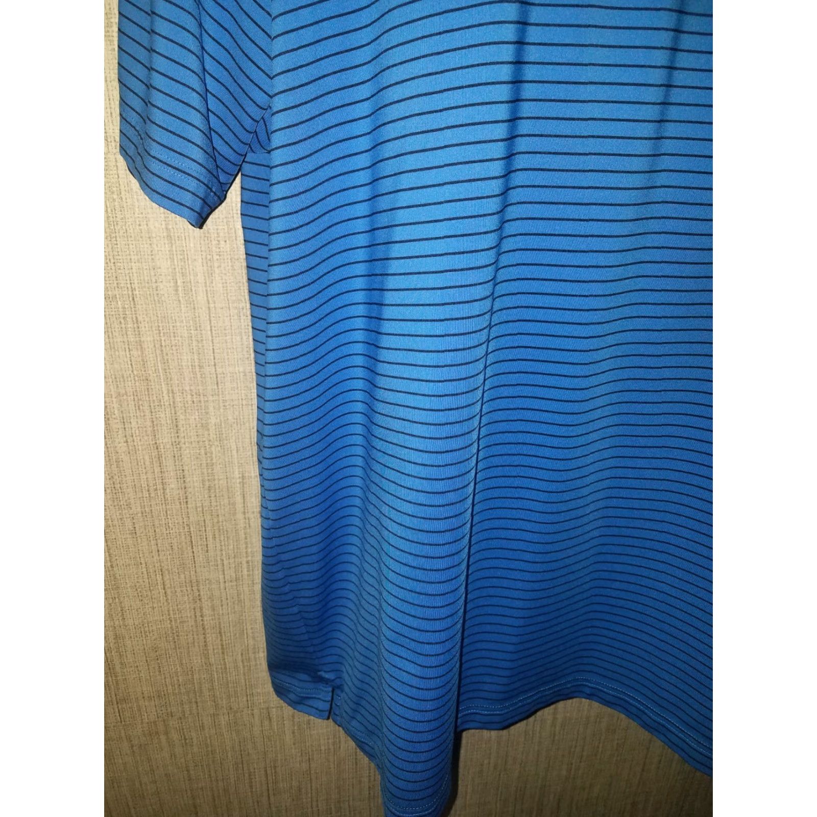 Under Armour UNDER ARMOUR HeatGear Golf Polo Blue Striped Mens 2XL Size US XXL / EU 58 / 5 - 4 Thumbnail