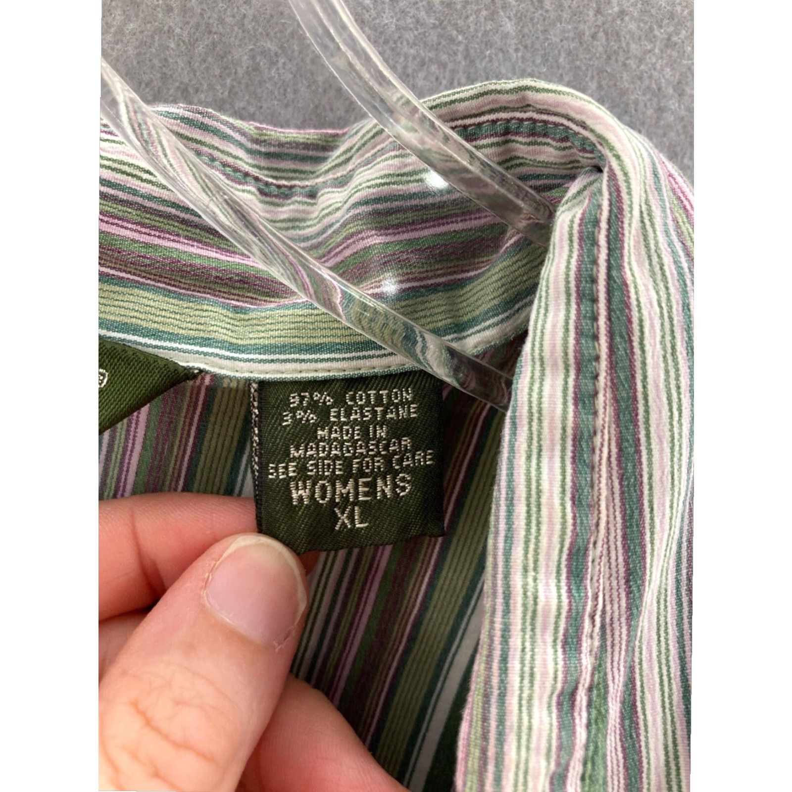Eddie Bauer Eddie Bauer Womens XL Shirt Striped Button Up Blouse Size XL / US 12-14 / IT 48-50 - 3 Thumbnail