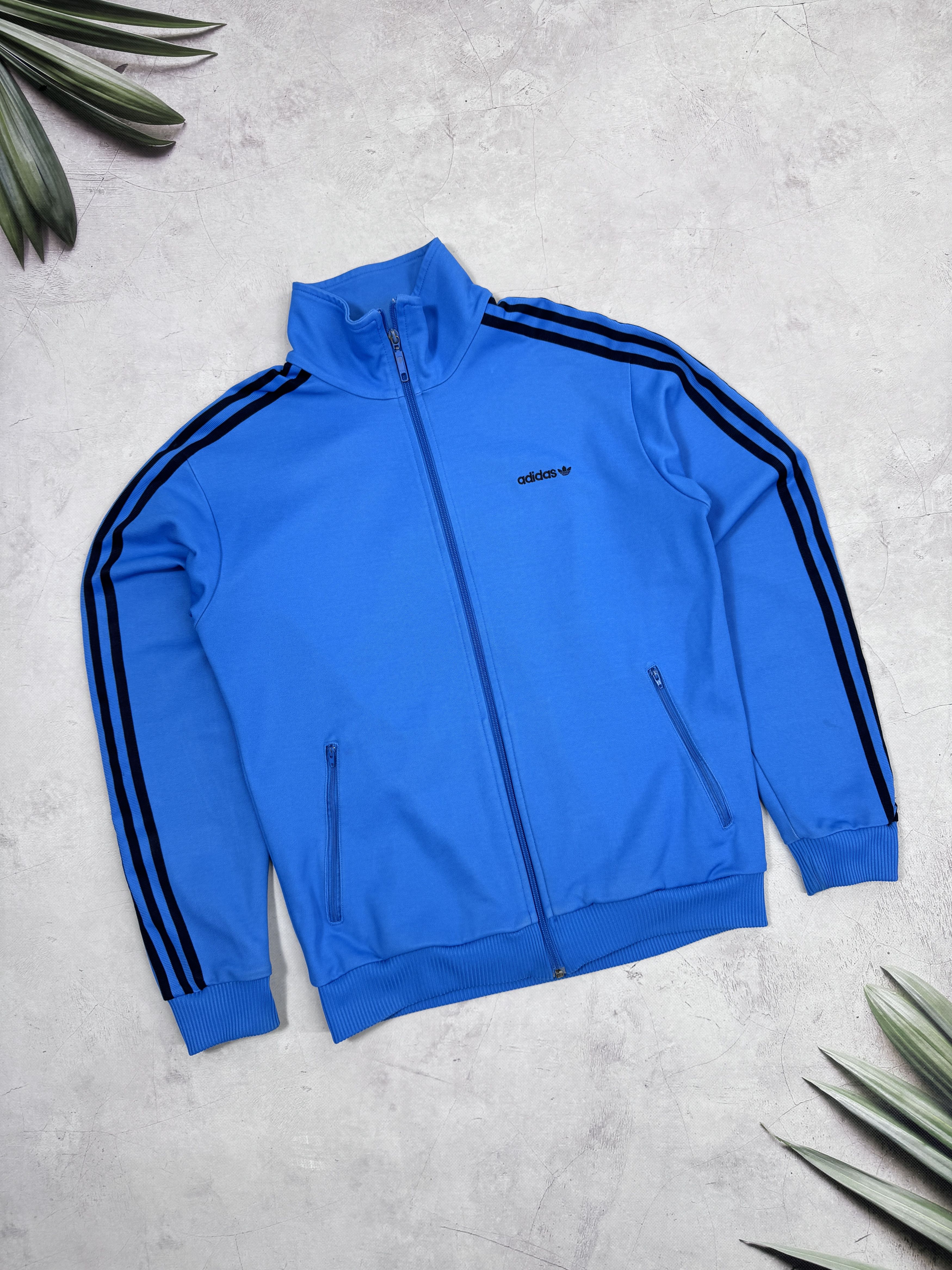 Adidas × Vintage Y2K Adidas Track Jacket Blue & Black Stripes Size US M / EU 48-50 / 2 - 5 Thumbnail