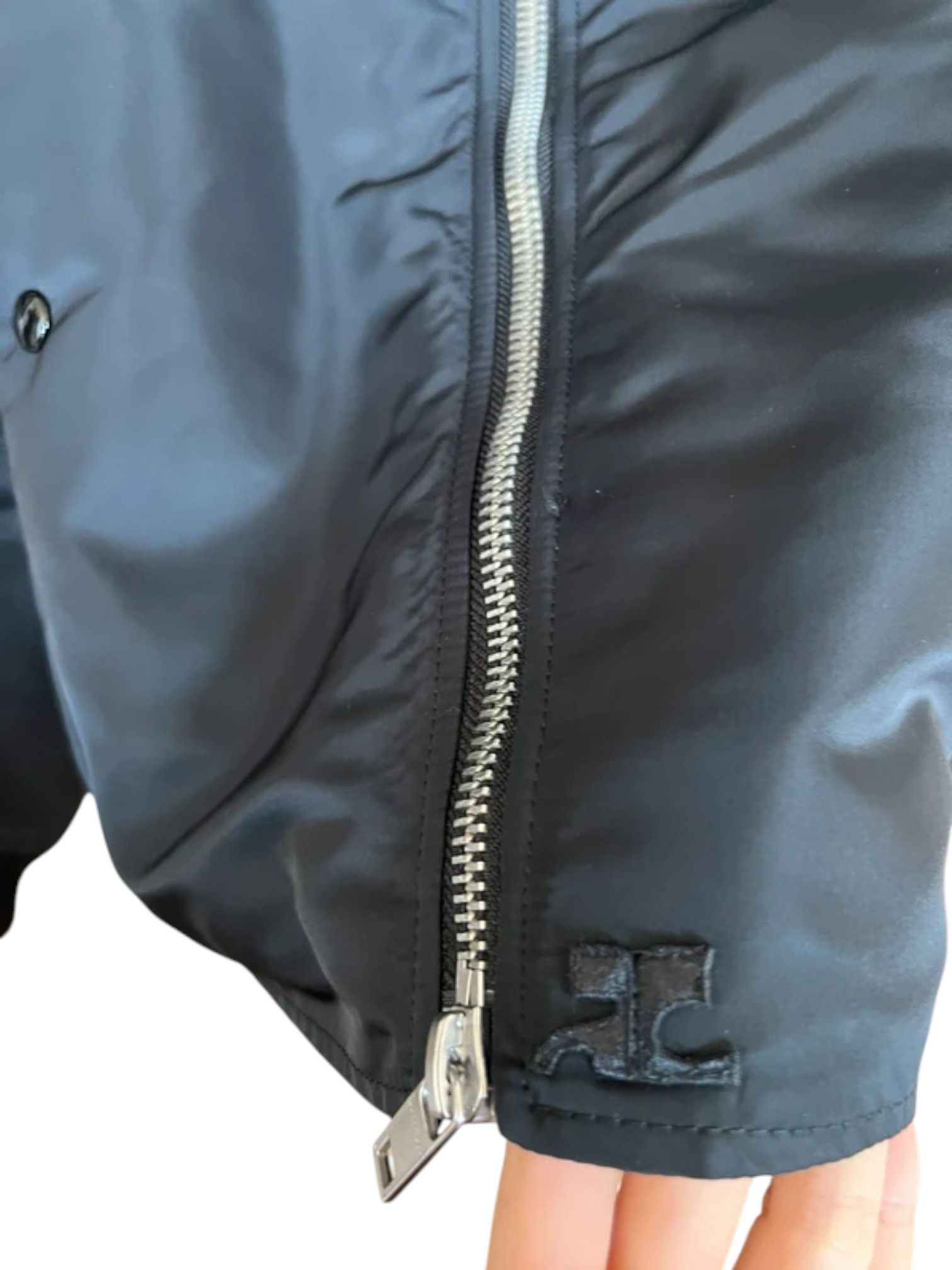 Courreges Courrèges Cocoon Extra Rib Bomber Jacket Black c.2020s Size US M / EU 48-50 / 2 - 6 Thumbnail