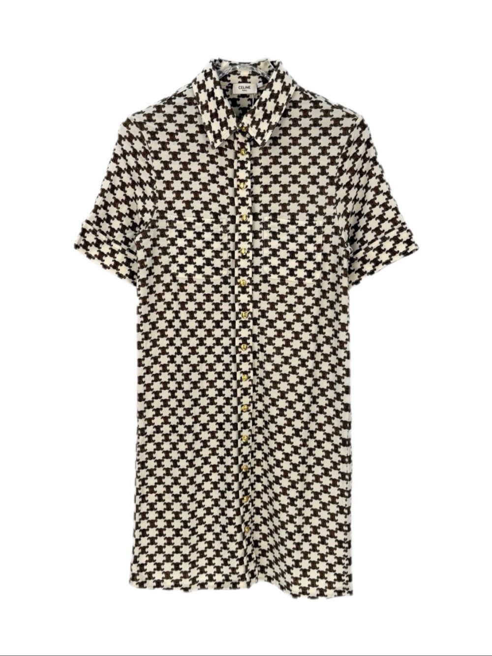 Celine Celine Triomphe Monogram Mini Dress Size S Size S / US 4 / IT 40 - 1 Thumbnail