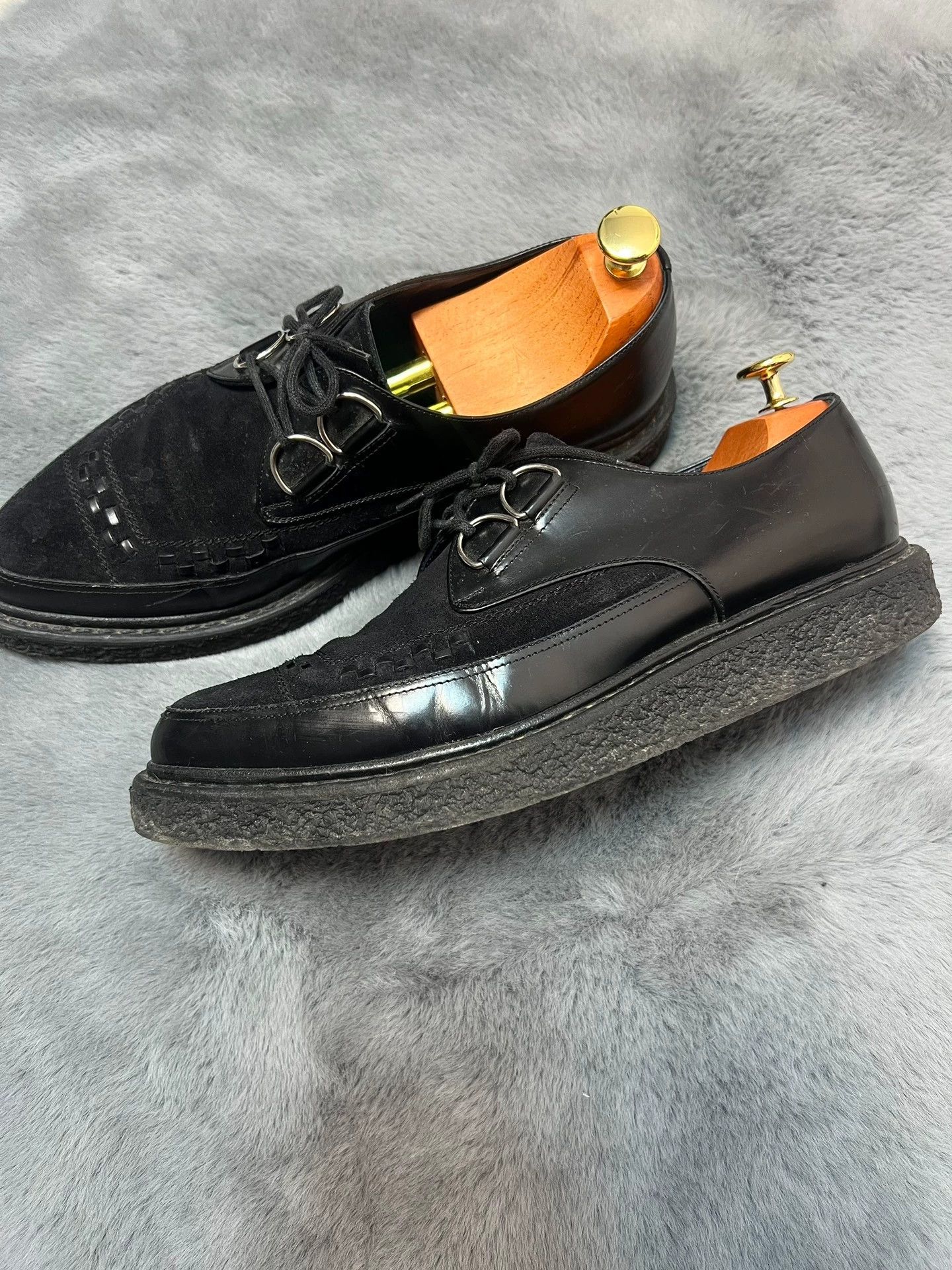 Saint Laurent Paris Authentic Saint Laurent SLP black suede woven platform shoes Size US 8.5 / EU 41-42 - 5 Thumbnail