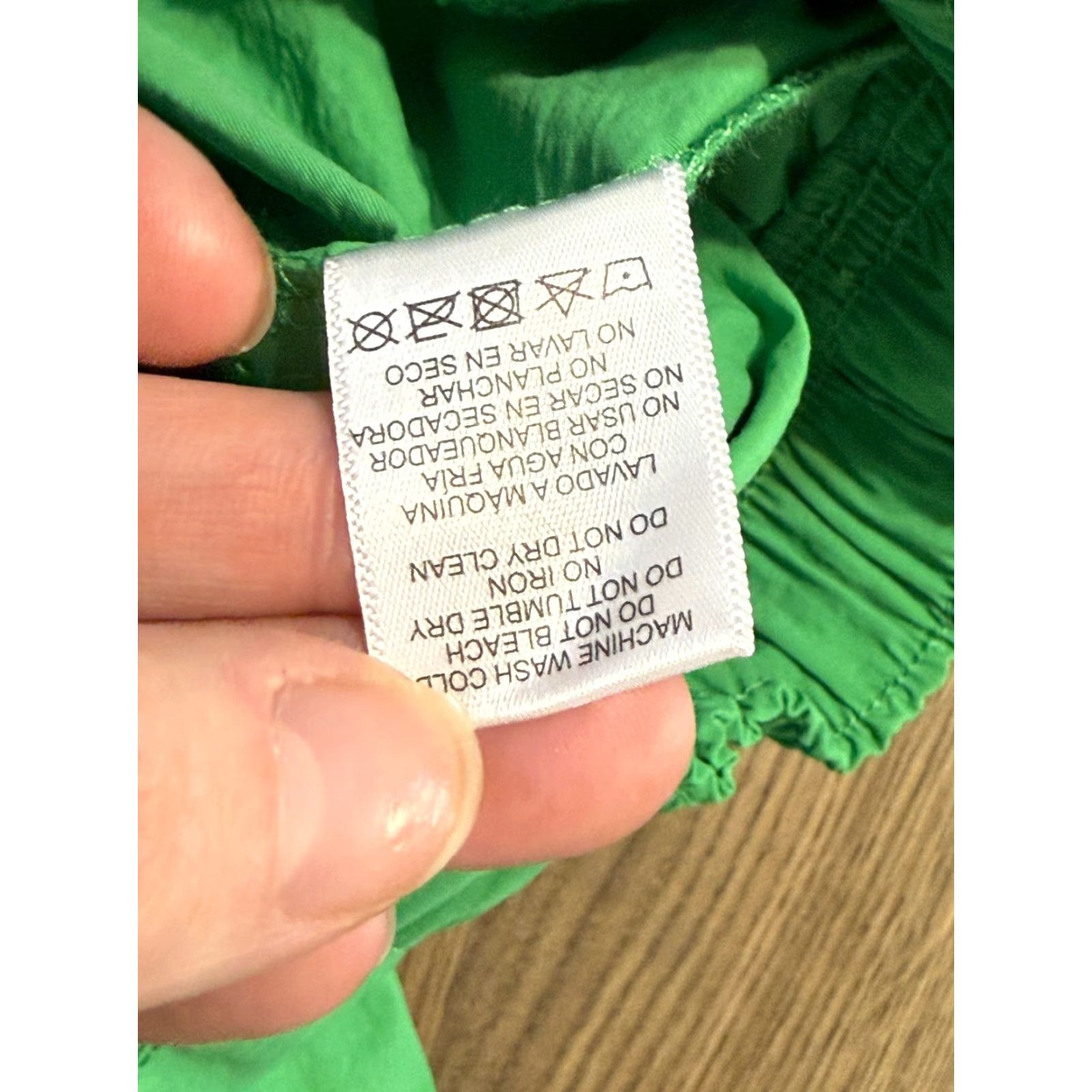 Vintage Love Tree Pants Women's Small Green Windbreaker Pants Elastic Waist Nylon Regular Modern Windbreaker Style Spring Fall Summer Shoes? Size 28" / US 6 / IT 42 - 6 Thumbnail