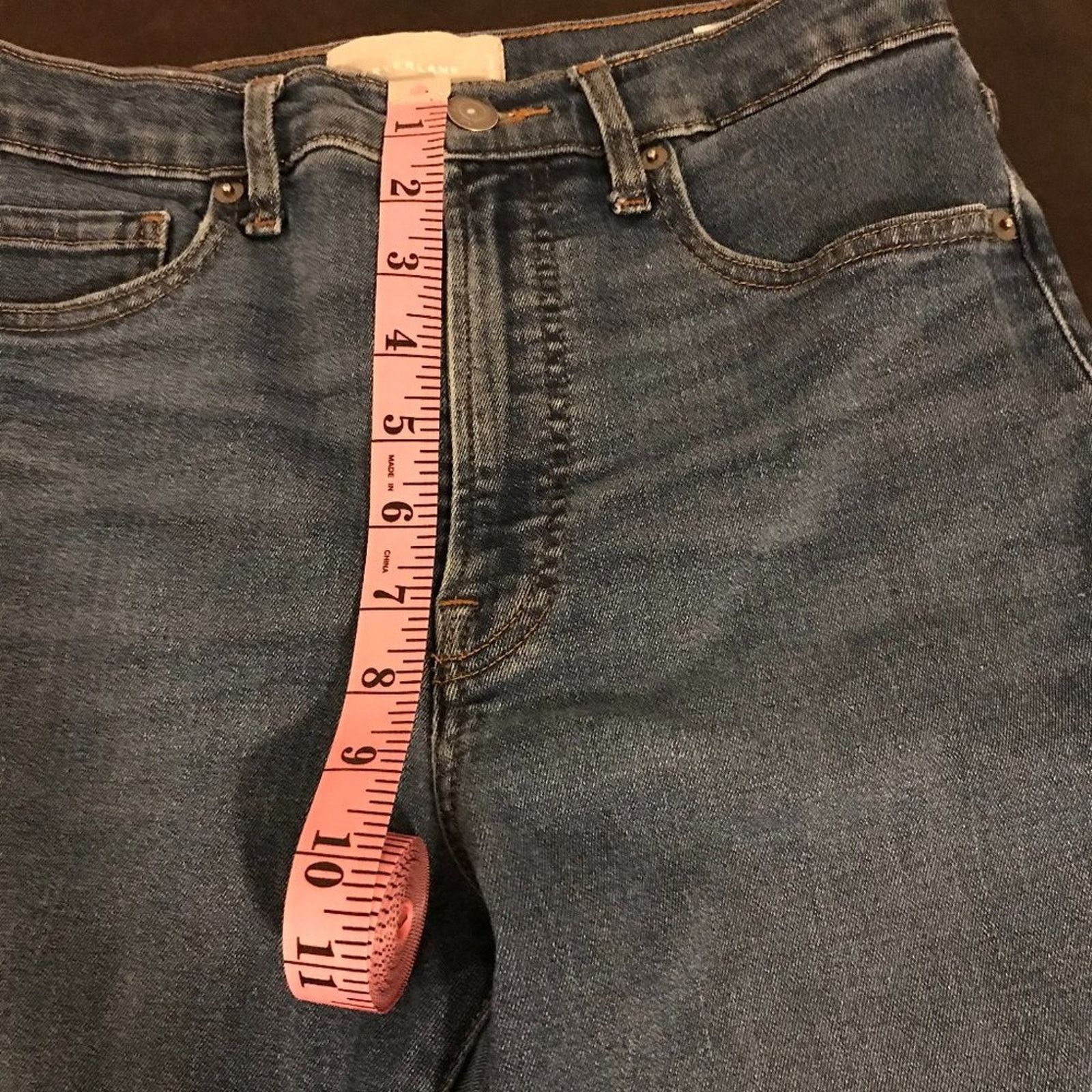 Everlane EVERLANE High Rise Raw Ankle Blue Denim Jeans - Size 28 R Size 28" / US 6 / IT 42 - 7 Thumbnail